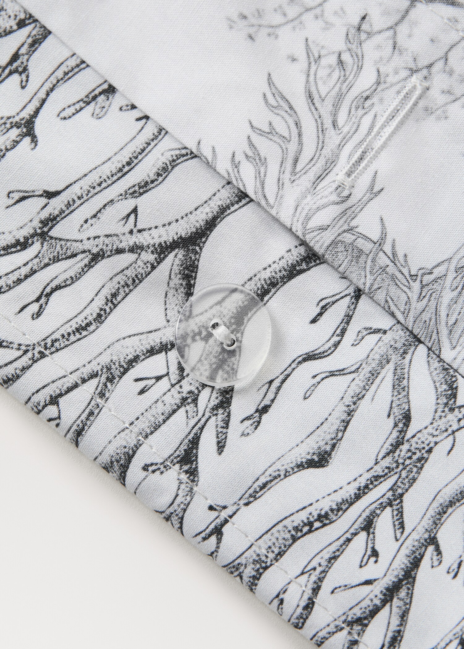 Percale printed duvet cover with sea background Bed 180/200 cm - Details of the article 2