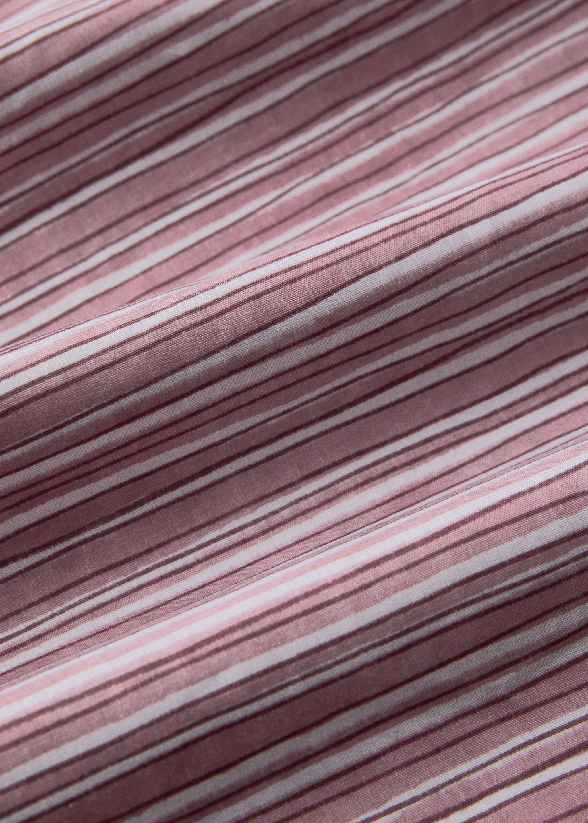 Fine stripe print duvet cover for bed 150/160 cm - Details of the article 3, Pale Pink. Ref: 27002972-00.