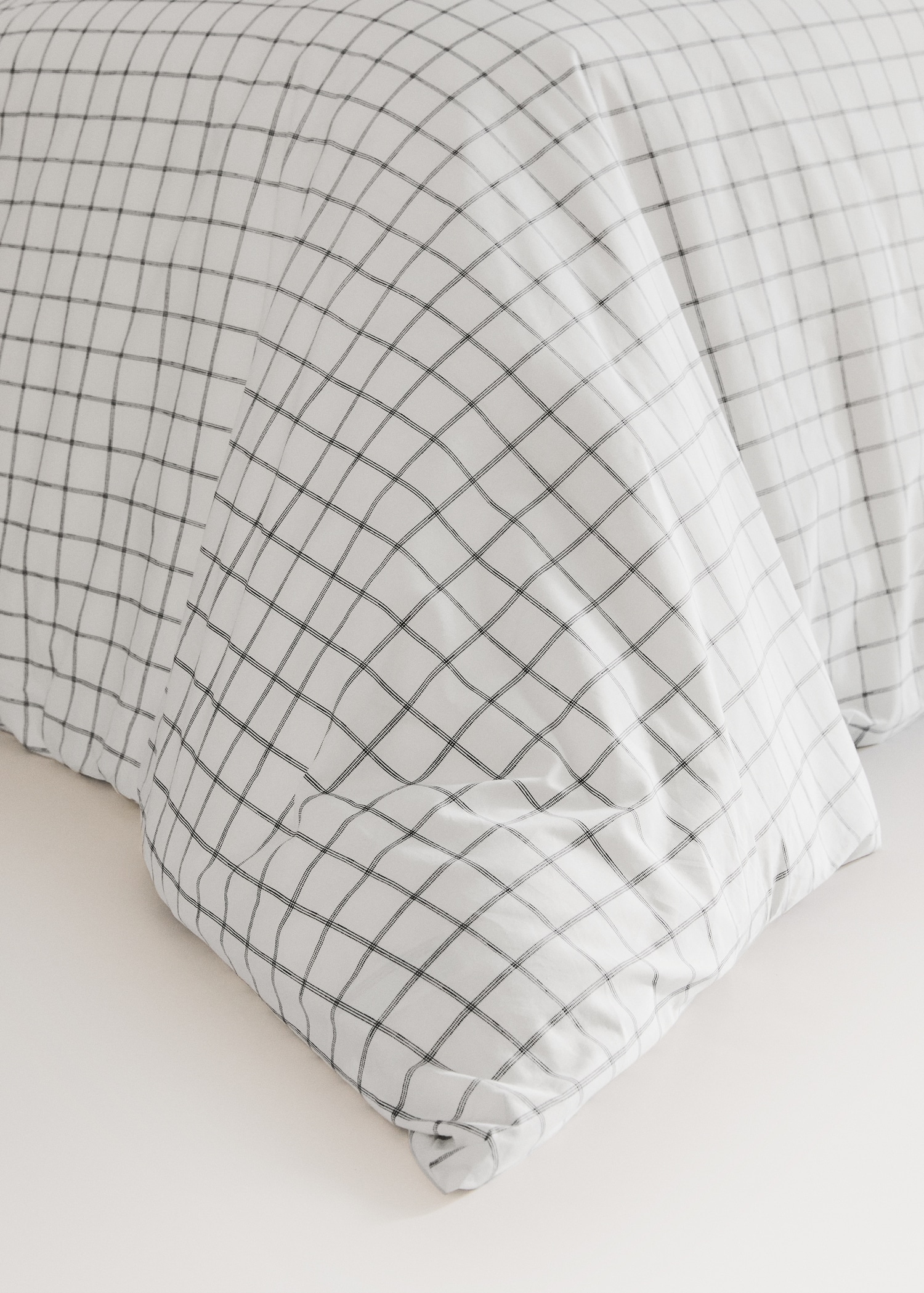 Παπλωματοθήκη δύο όψεων καρό ρίγες για κρεβάτι 180/200εκ - Λεπτομέρεια του προϊόντος 8