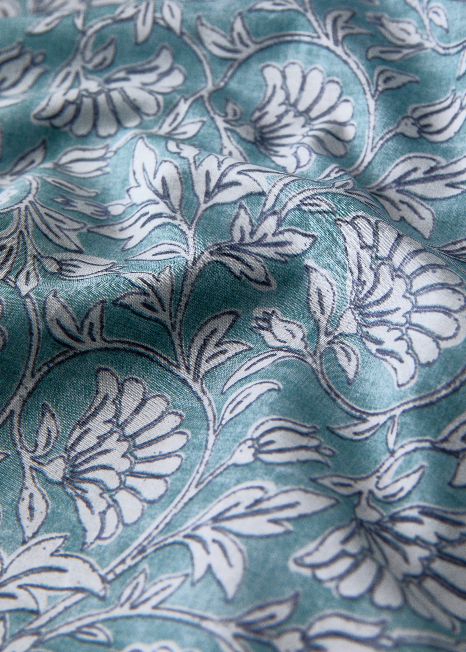 Funda nórdica reversible flor rayas Cama 180/200 cm - Detalle del artículo 3