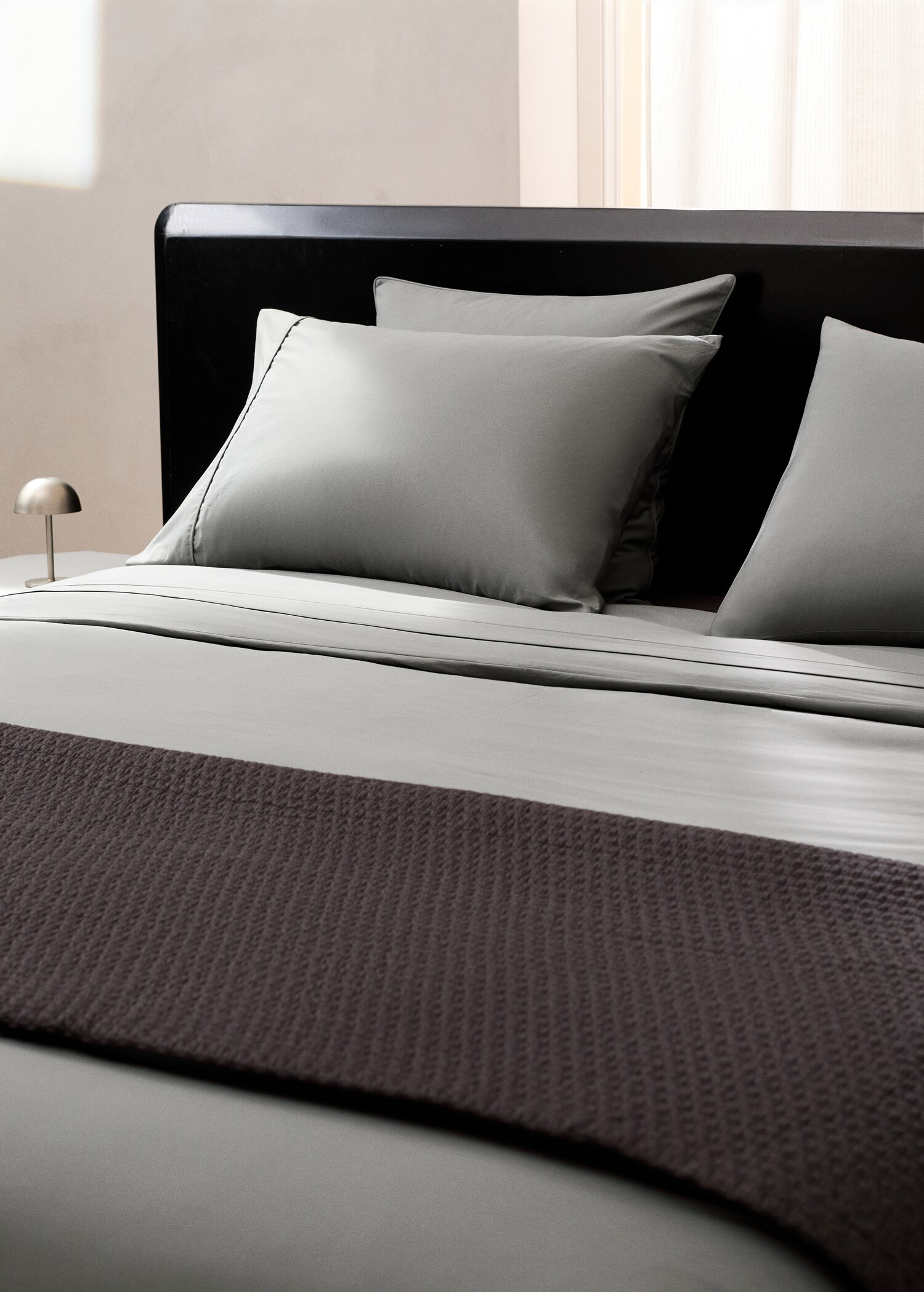 500 threads cotton percale duvet cover King bed - Details of the article 7