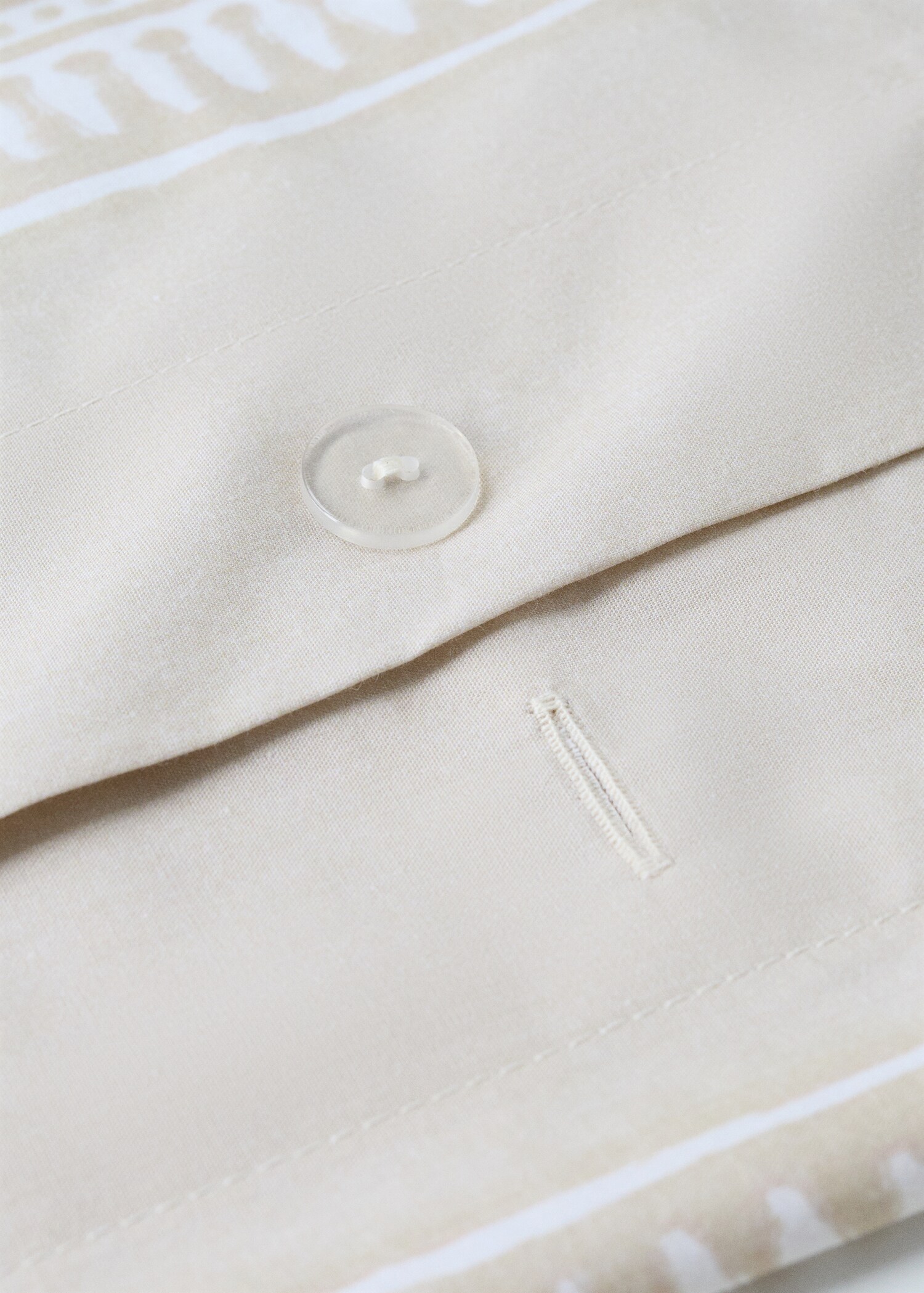 Housse de couette percale fleur décorative frise rayures Lit 135/140 cm - Détail de l'article 2