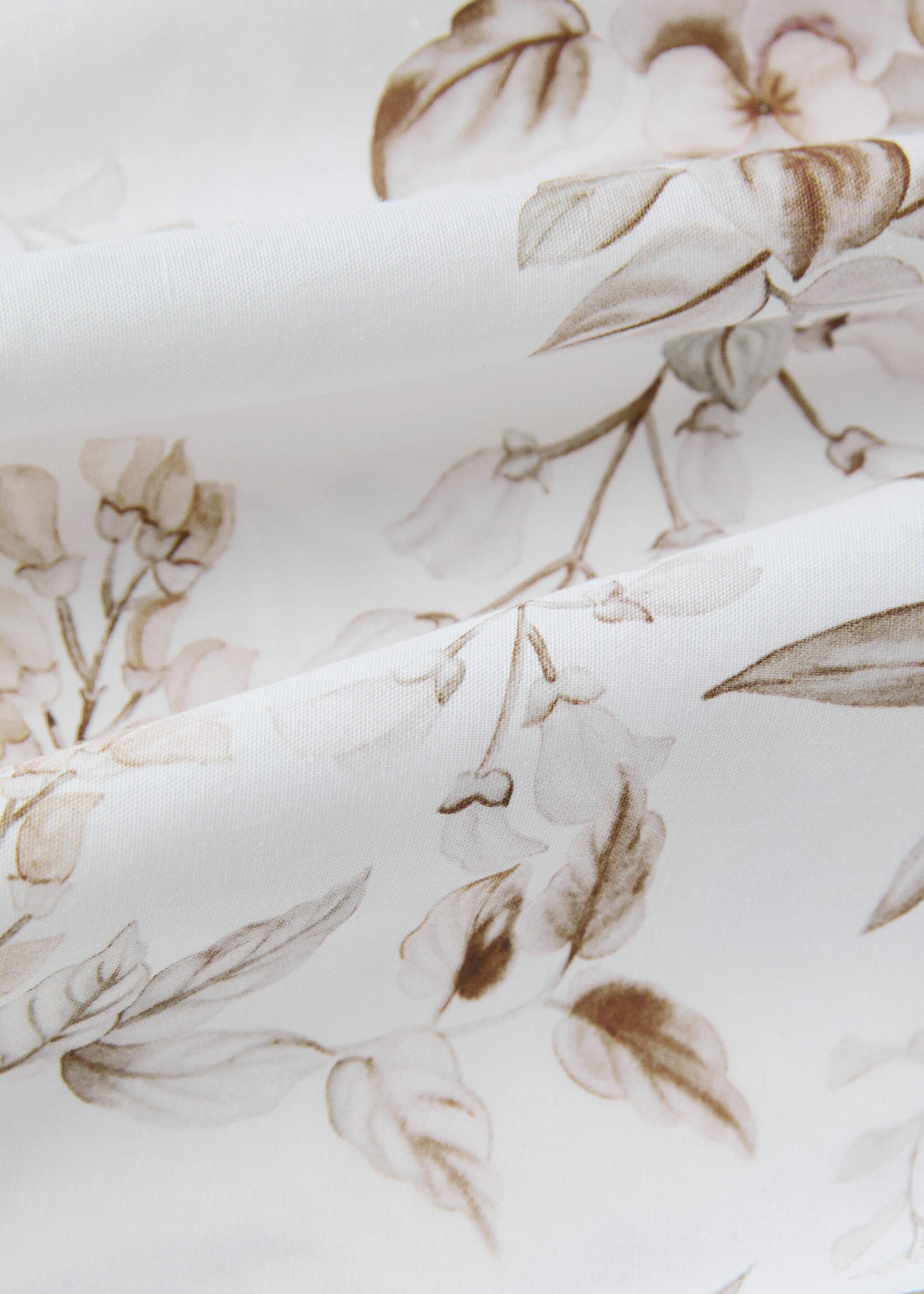 Funda nórdica estampado flores jardín Cama 150/160 cm - Detalle del artículo 1, Melocotón. Ref: 27003061-00.