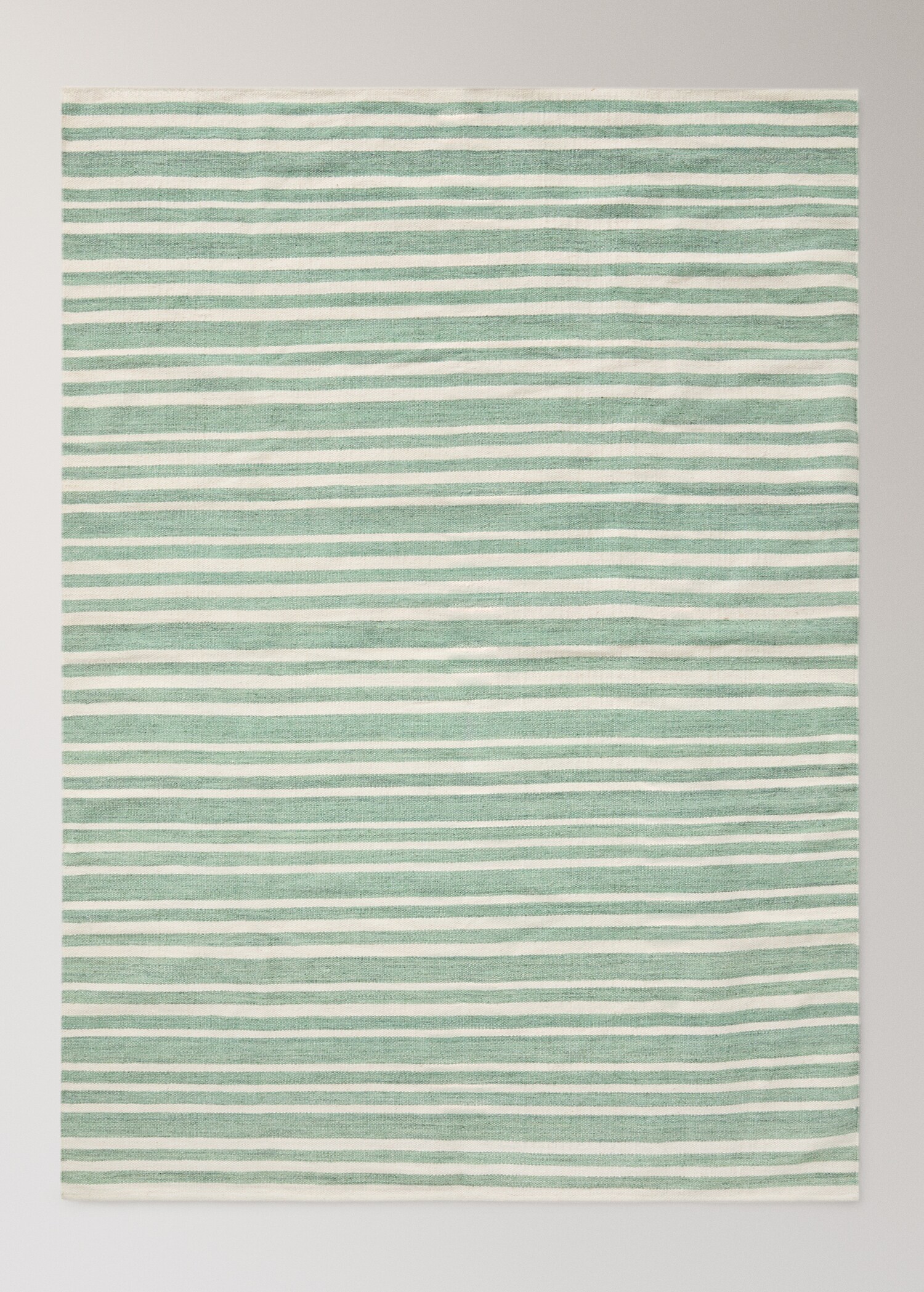 Dvoubarevný pruhovaný koberec z vlny - Zboží bez modelu