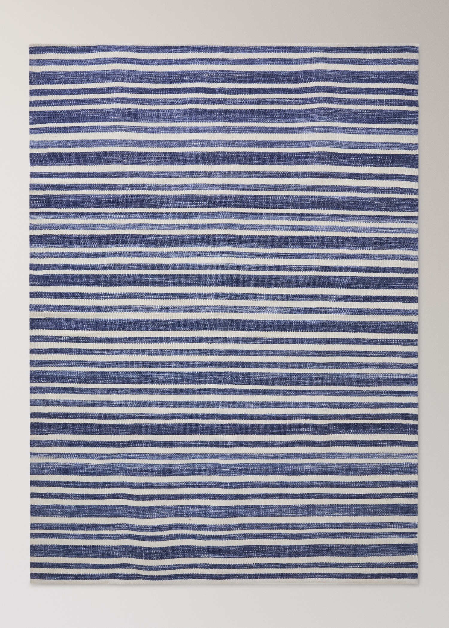 Dvoubarevný pruhovaný koberec z vlny - Zboží bez modelu