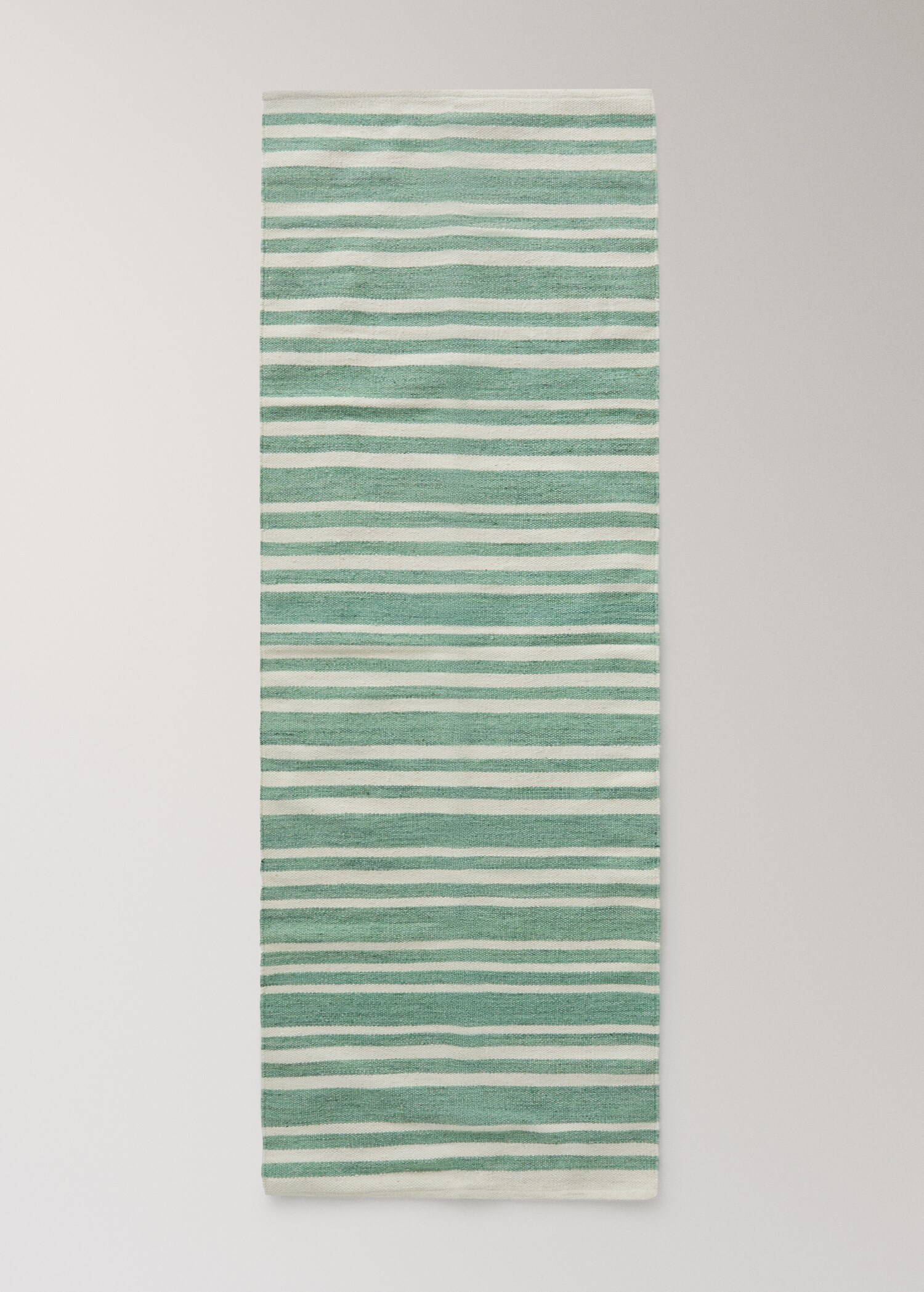 Large wool striped rug - Article without model