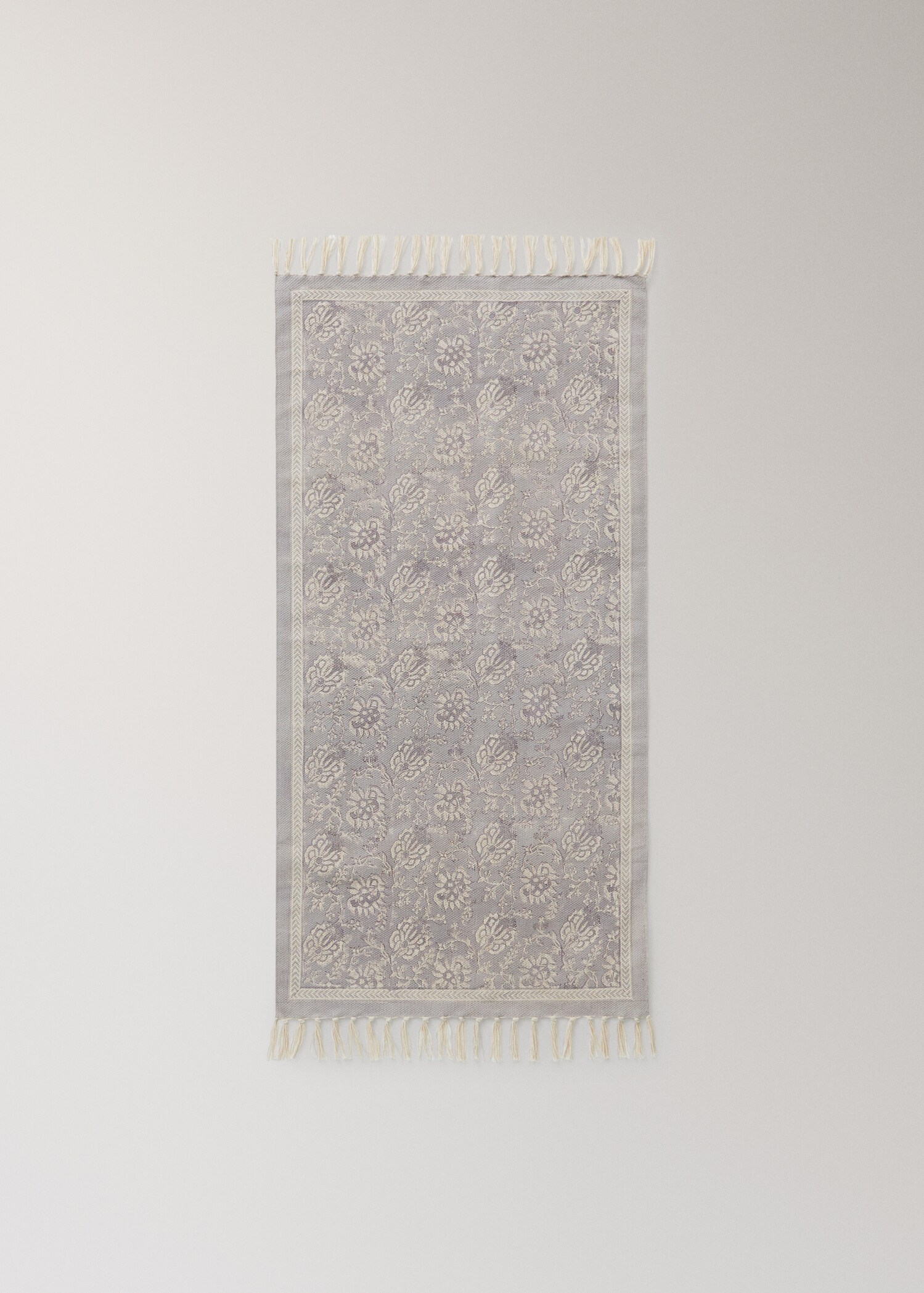 Malý bavlněný kobereček s květinovým vzorem - Zboží bez modelu