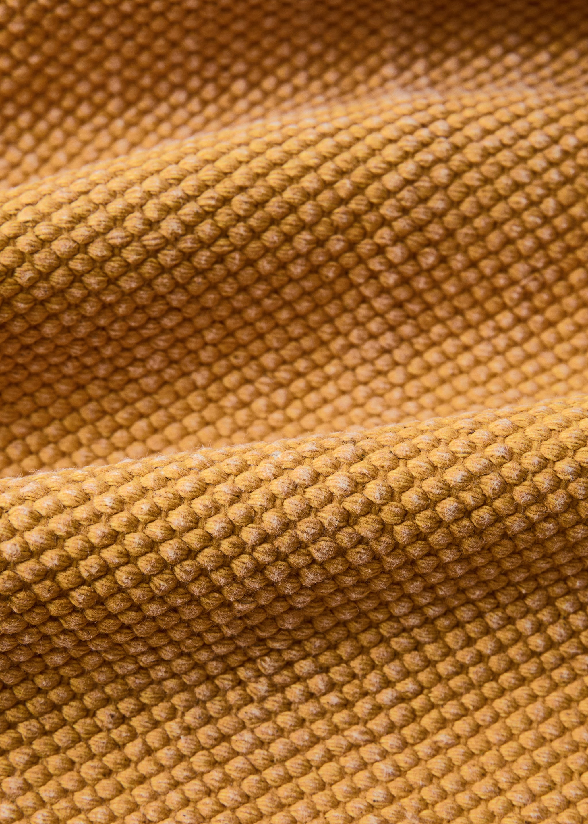 Baumwollteppich mit zweifarbigem Print - Detail des Artikels 1, Gelb. Ref: 27003285-00.