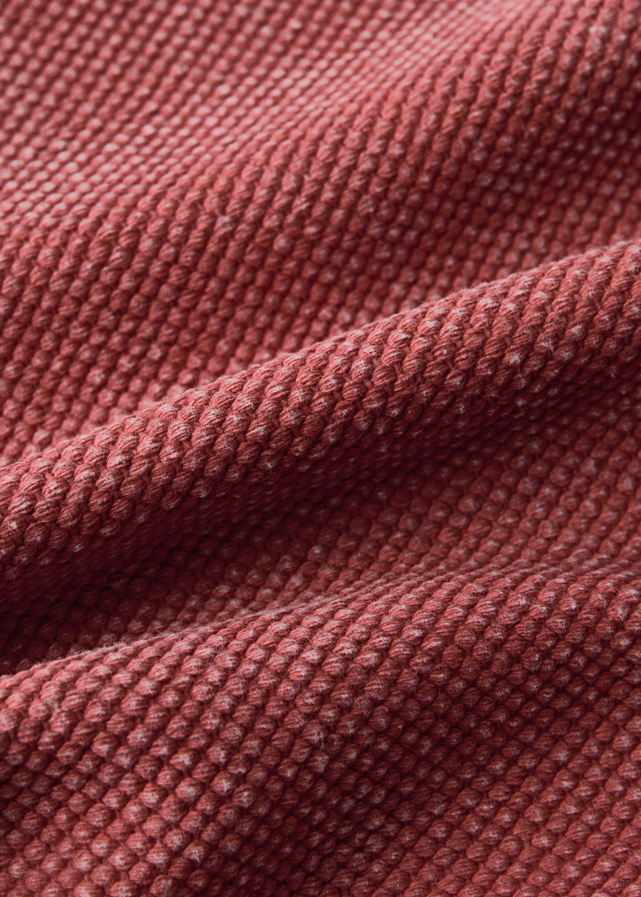 Bicolour printed cotton carpet - Details of the article 1, Red. Ref: 27003285-00.