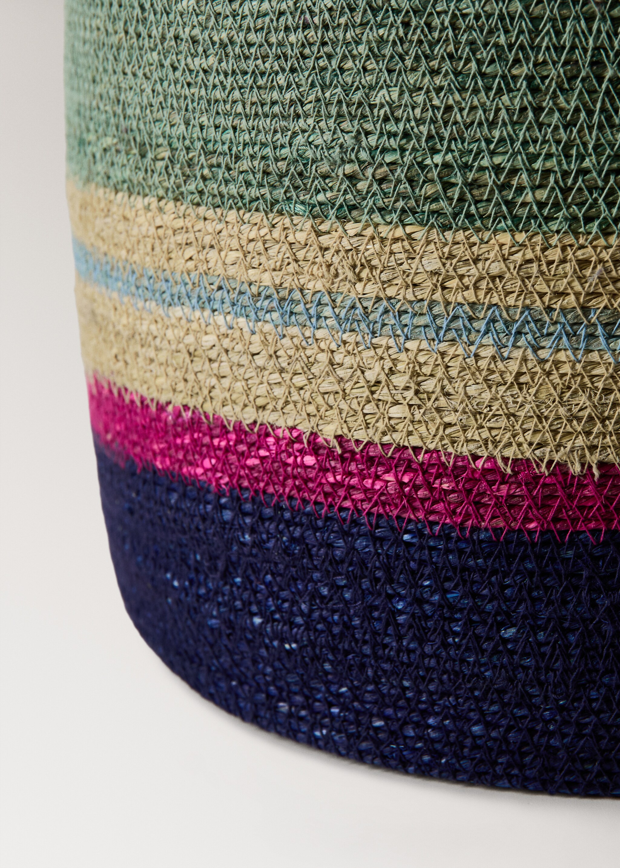 Large 100% seaweed basket lid - Details of the article 2, Indigo Blue. Ref: 27003286-00.