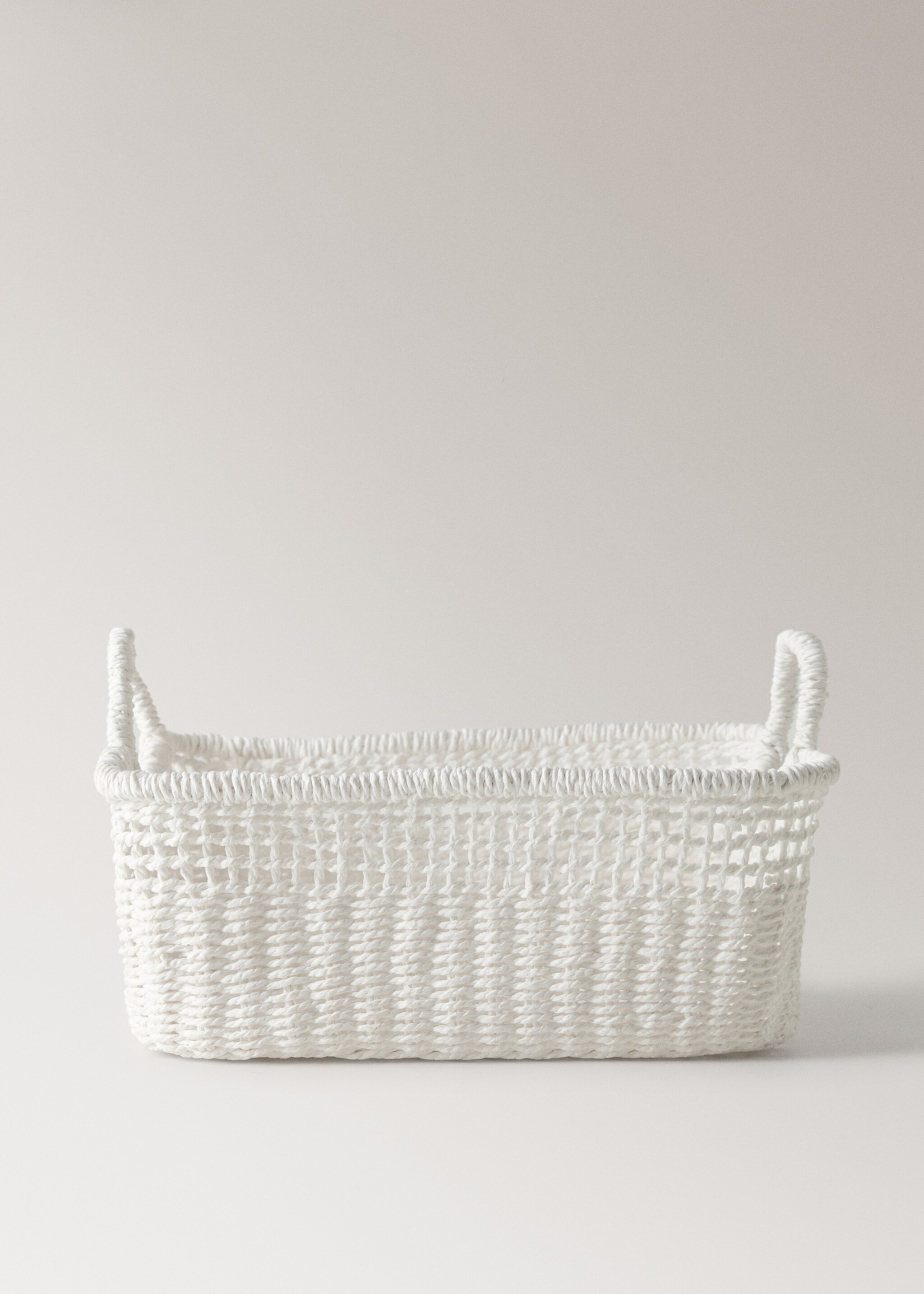 Two-handled paper basket - Article without model, White. Ref: 27003290-00.