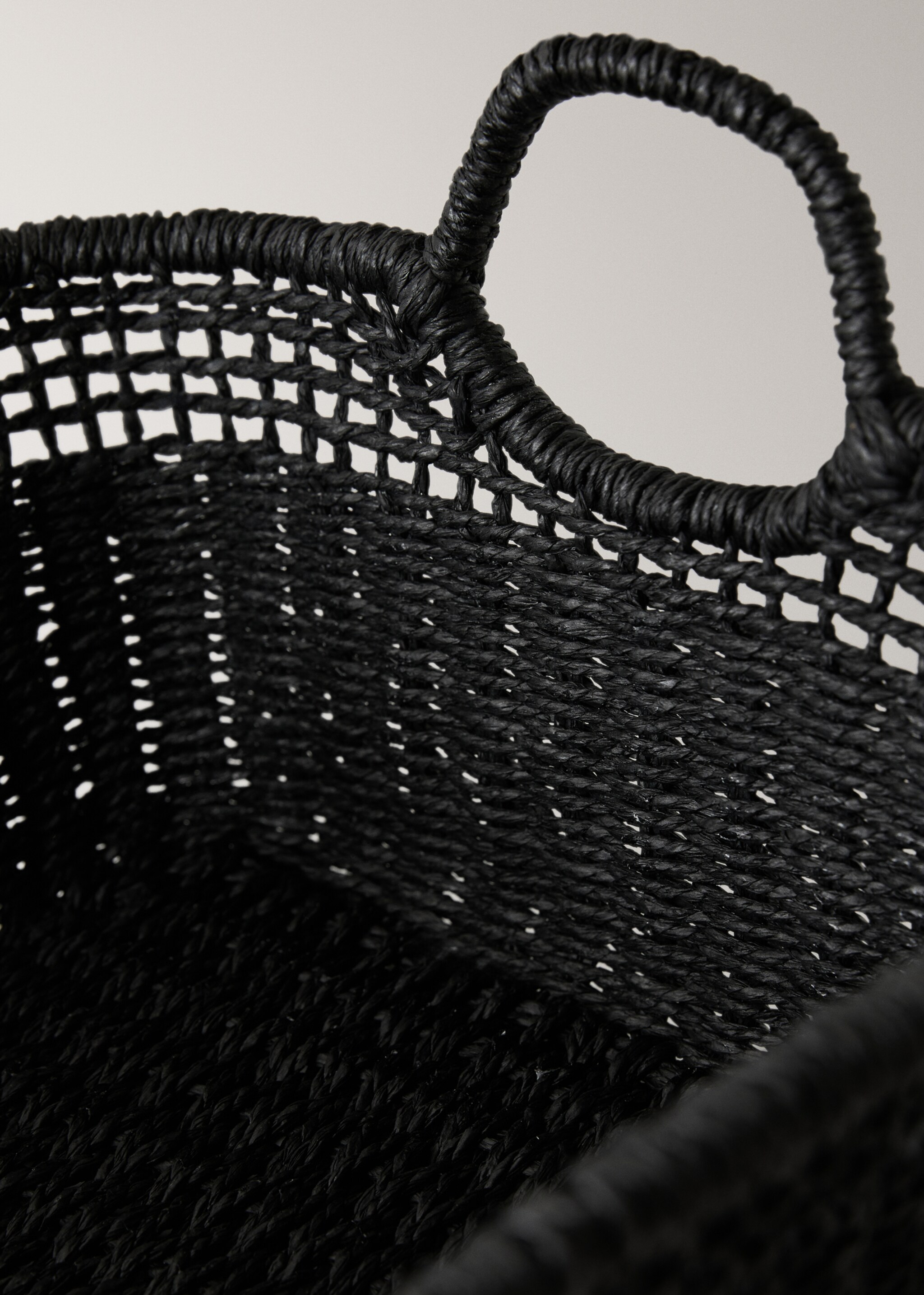 Two-handled paper basket - Details of the article 1, Black. Ref: 27003290-00.