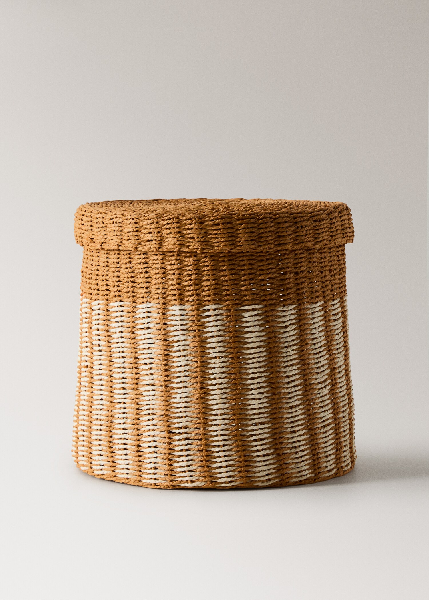 Καλάθι χαρτί ριγέ καπάκι μικρού μεγέθους - Προϊόν χωρίς μοντέλο