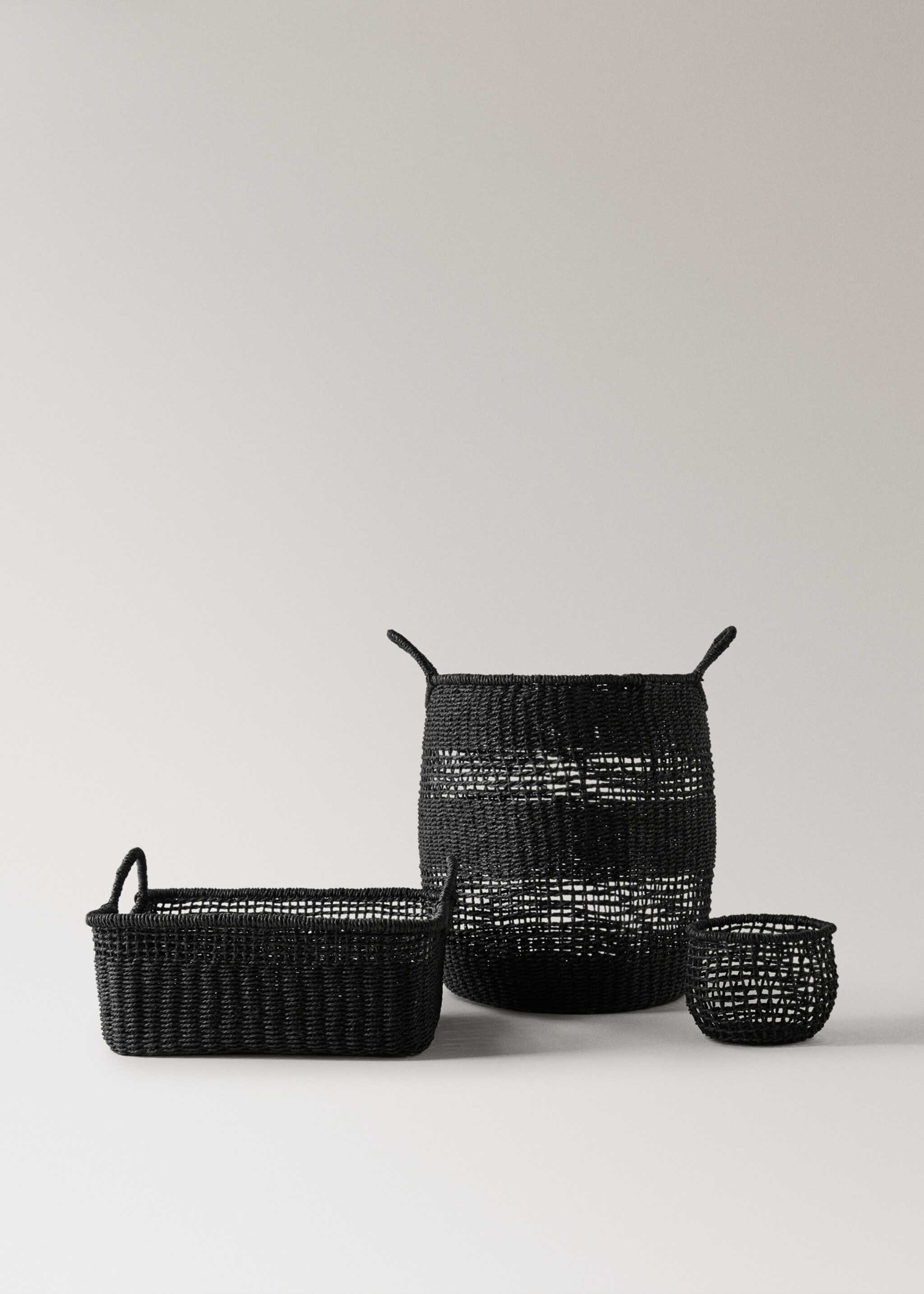 Toilet roll basket - Details of the article 3, Black. Ref: 27003295-00.