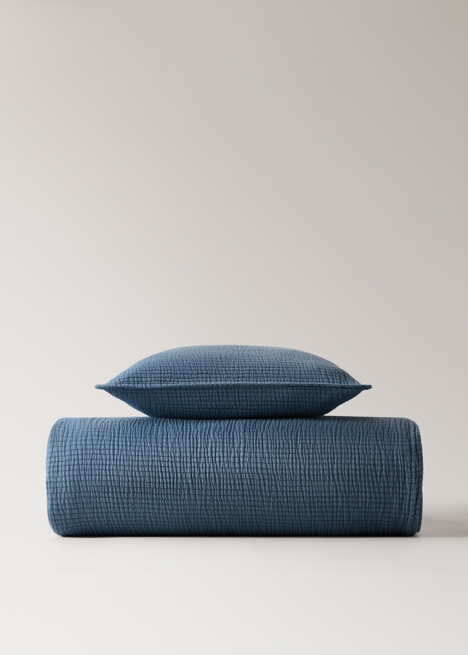 Jacquard cotton bedspread with geometric motif for 180/200 cm bed - Article without model