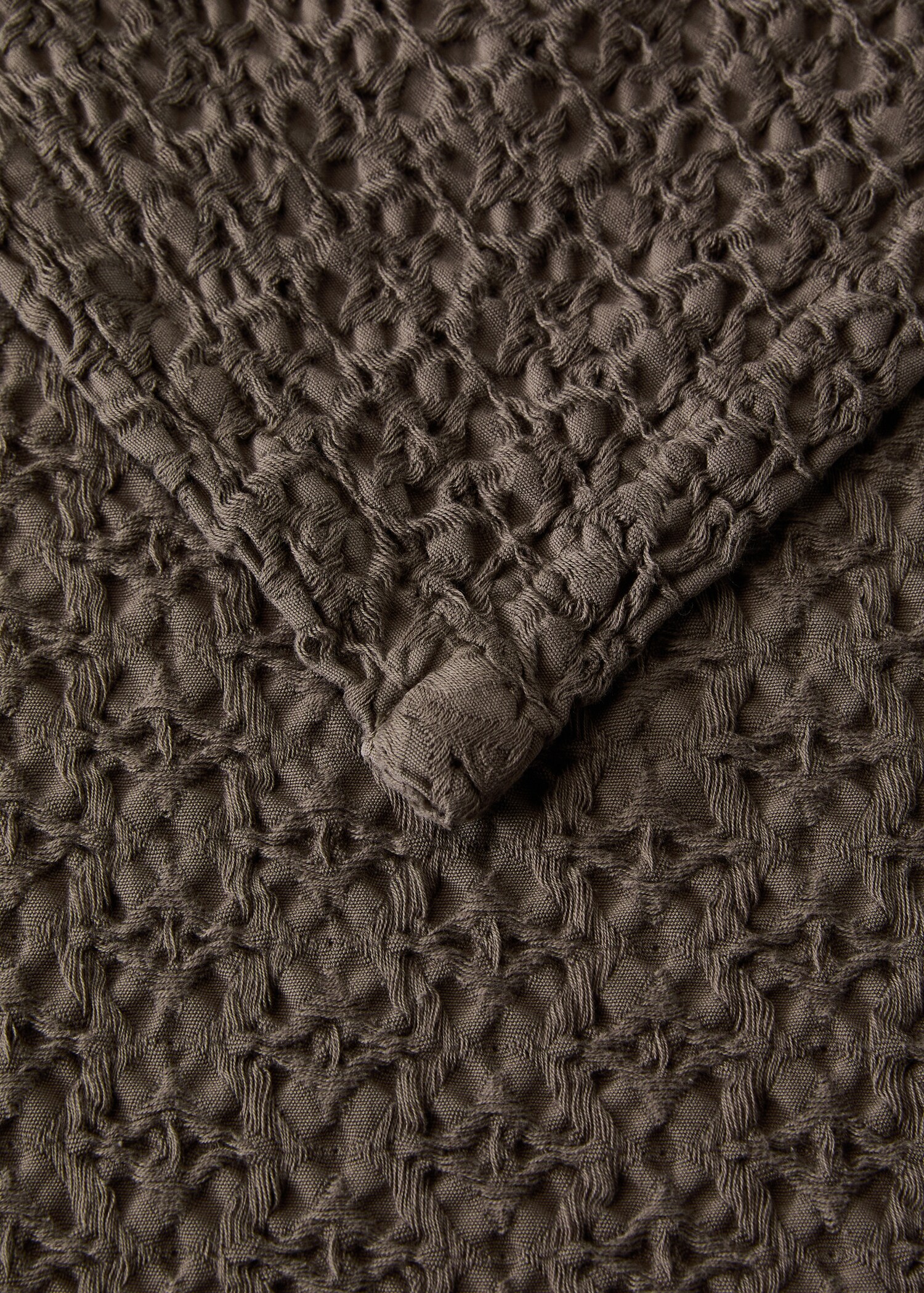 Κουβερλί βαμβάκι waffle garment-dyed κρεβάτι 90 εκ - Λεπτομέρεια του προϊόντος 2