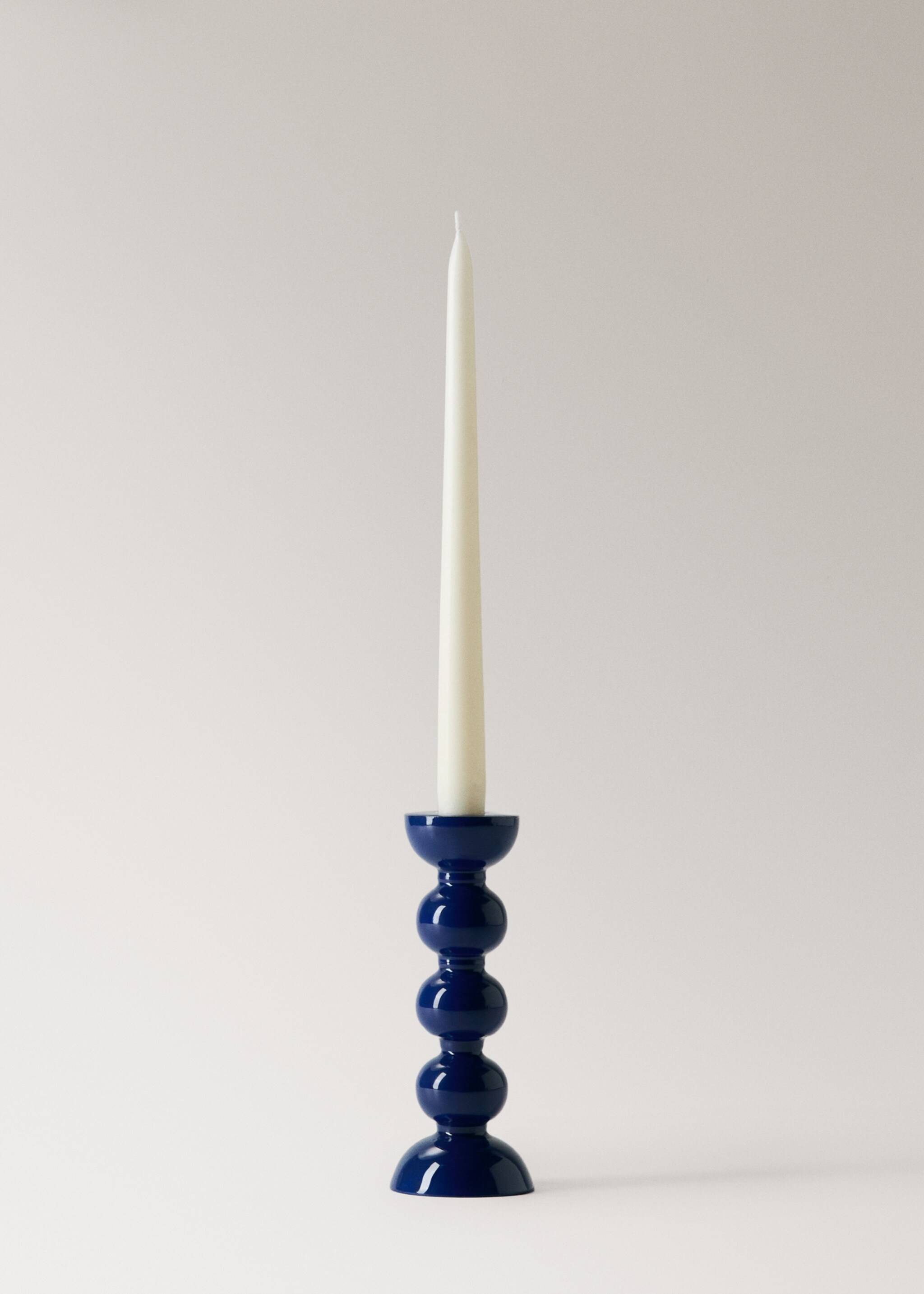 Tall metal candelabra - Details of the article 3, Light/Pastel Grey. Ref: 27003320-00.