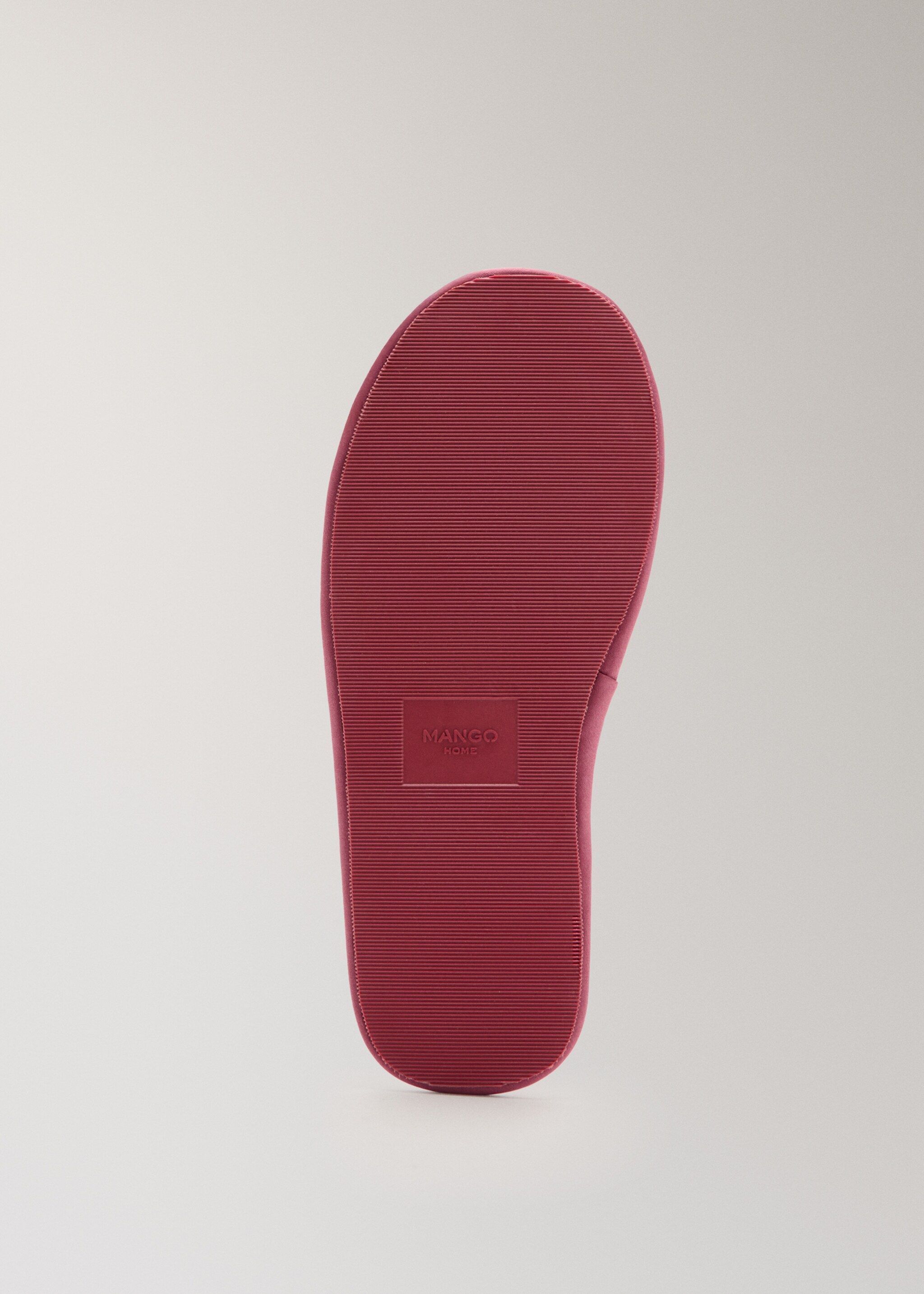 Satin trainers with contrast piping - Details of the article 3, Wine. Ref: 27003324-00.