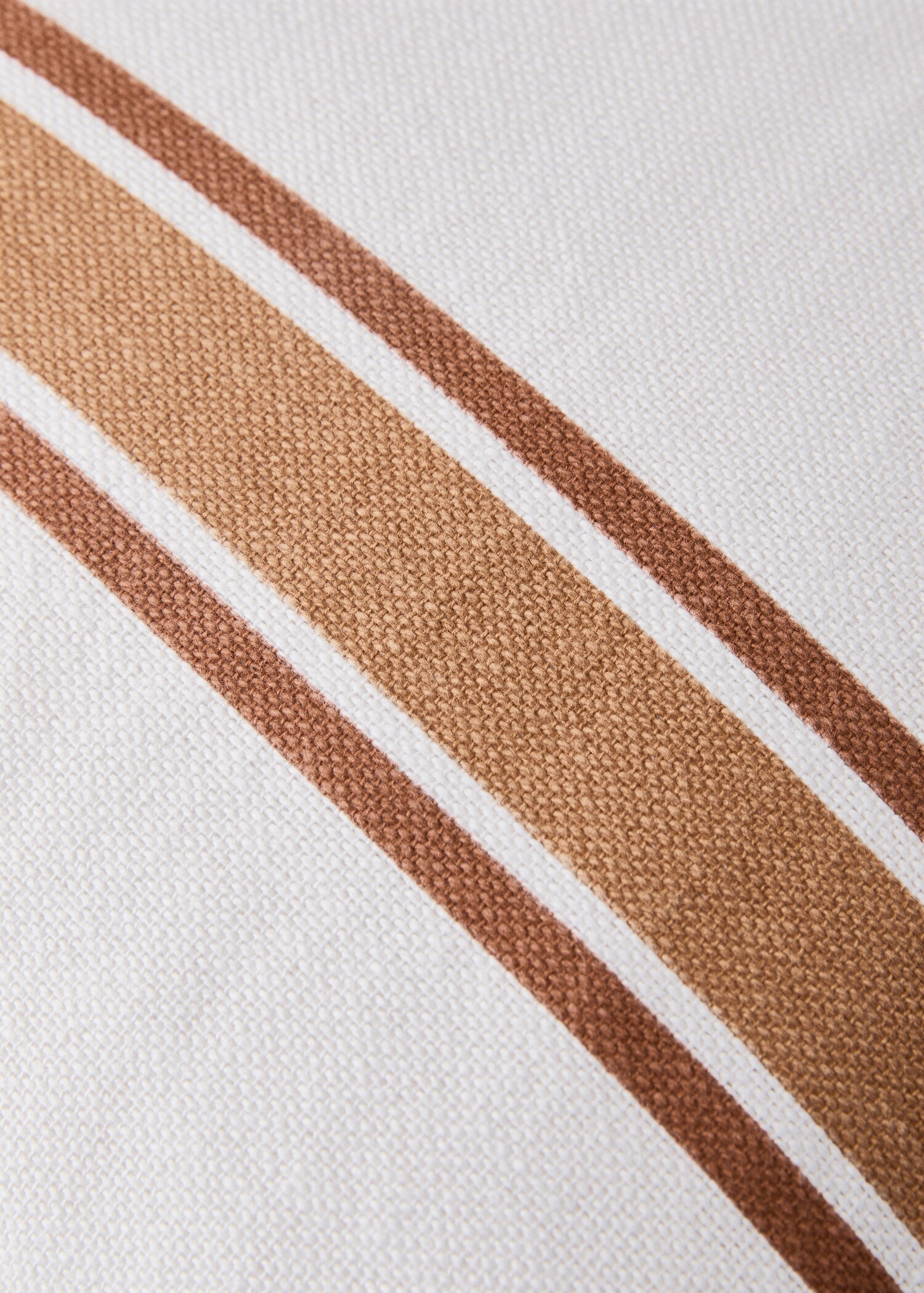 Kissenbezug aus Baumwolle mit zweifarbigem Streifenmuster, 45 x 45 cm - Detail des Artikels 3