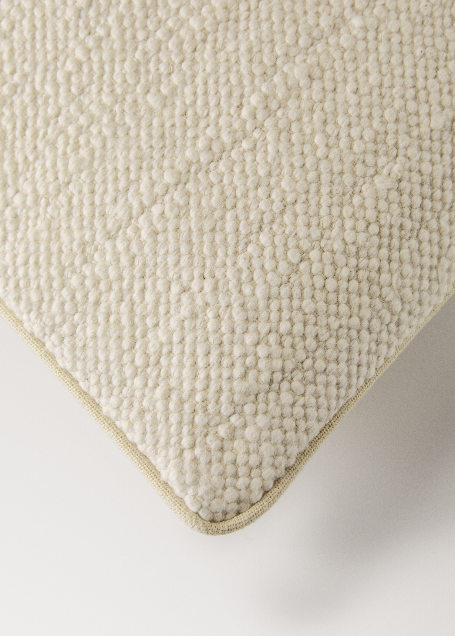 Housse de coussin coton texture finition liseré 40x60 cm - Détail de l'article 1