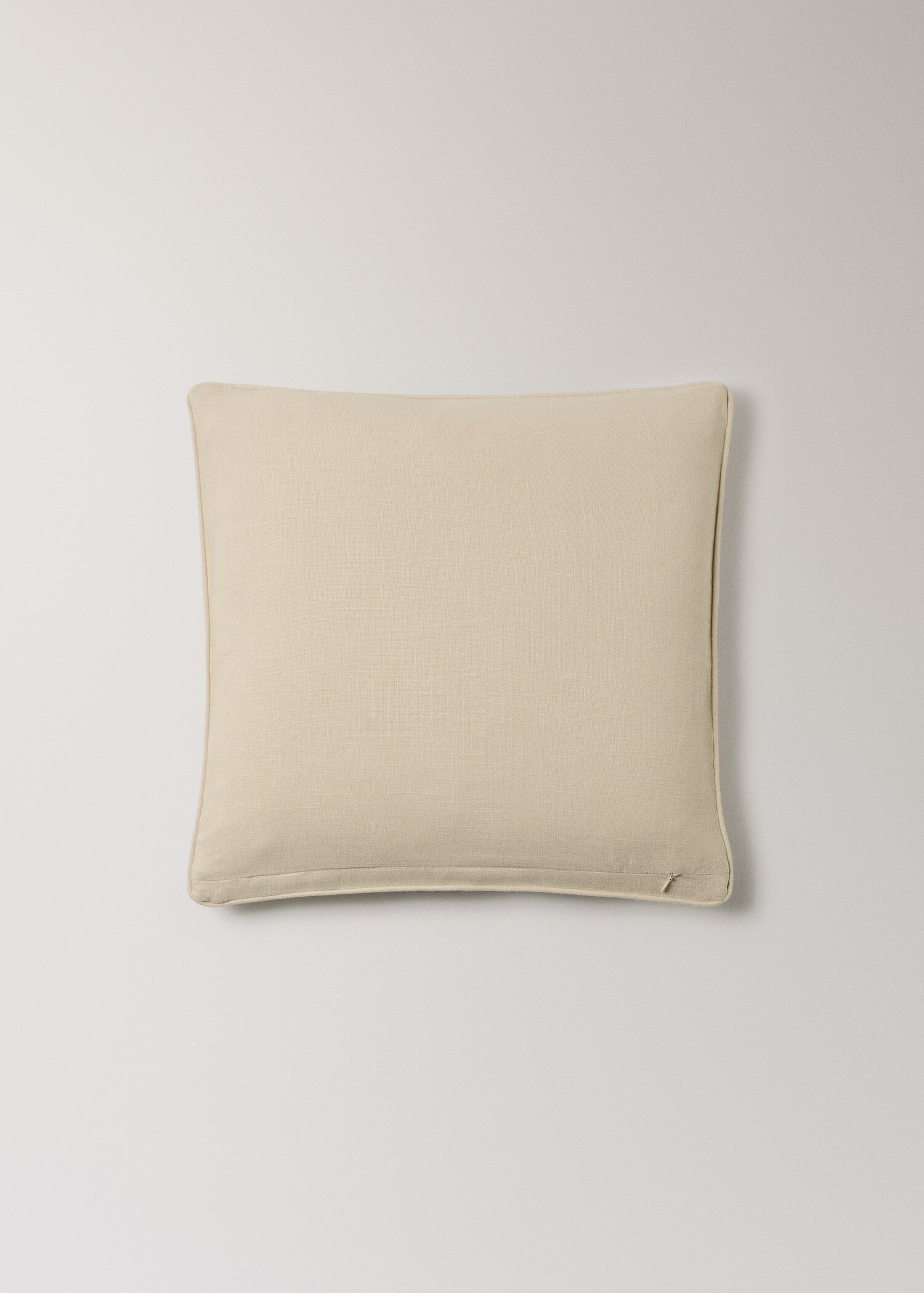 Housse de coussin en coton texture finition liseré 50x50 cm - Détail de l'article 4