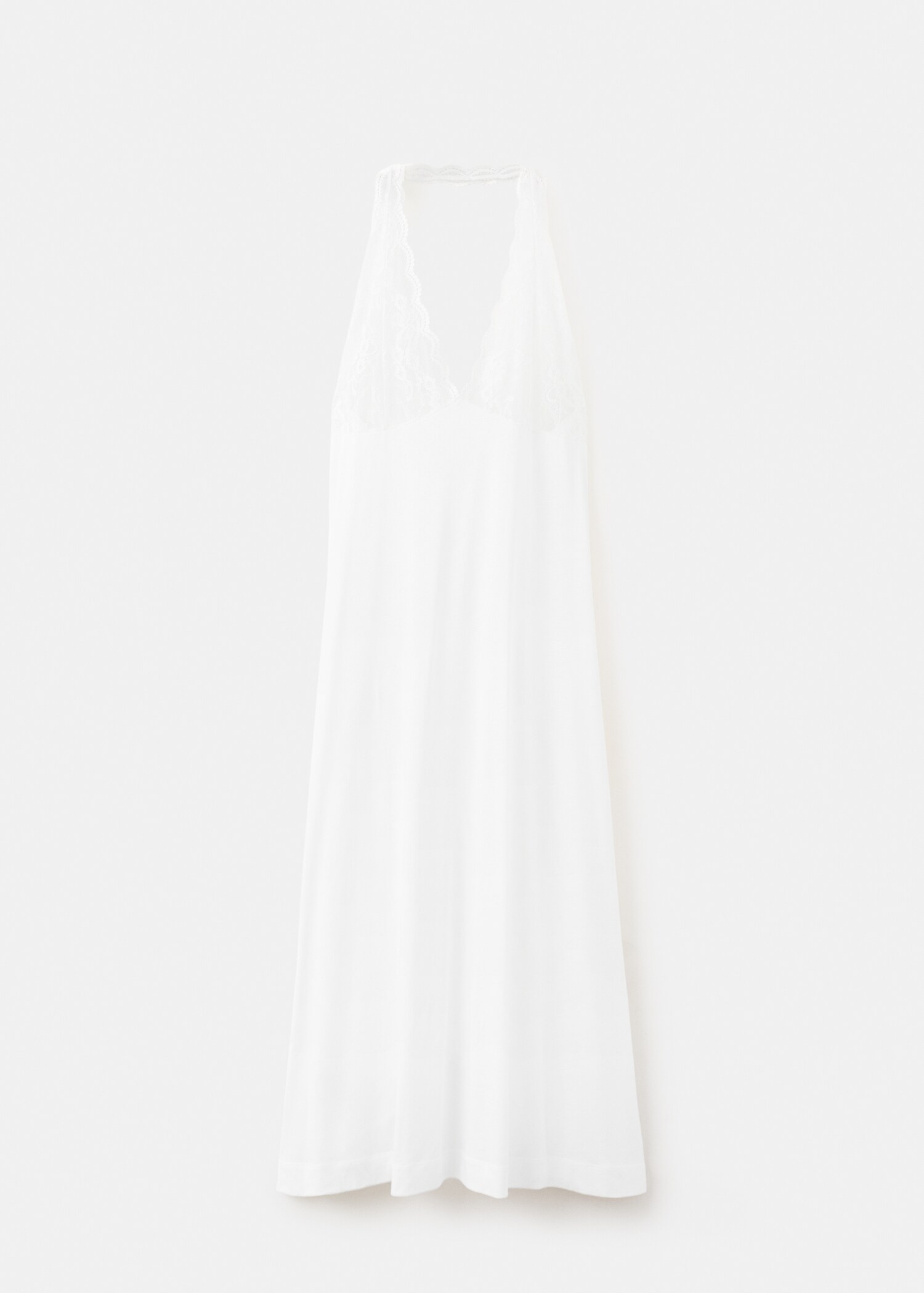 Lace nightdress with back scoop neckline - Article without model