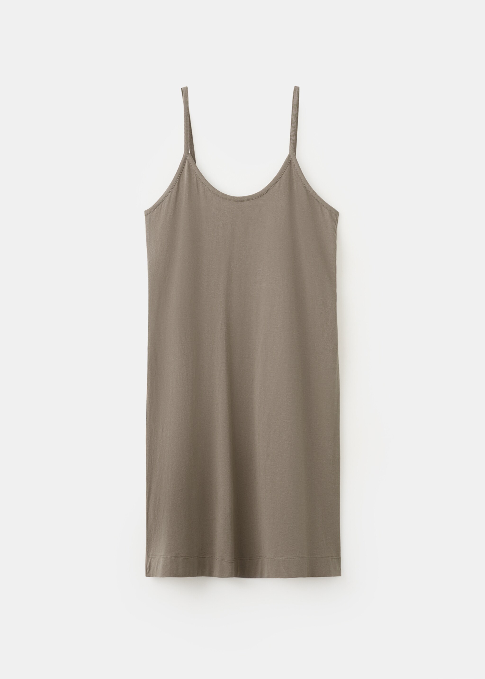 Light cotton nightdress - Article without model, Medium Brown. Ref: 27003338-00.