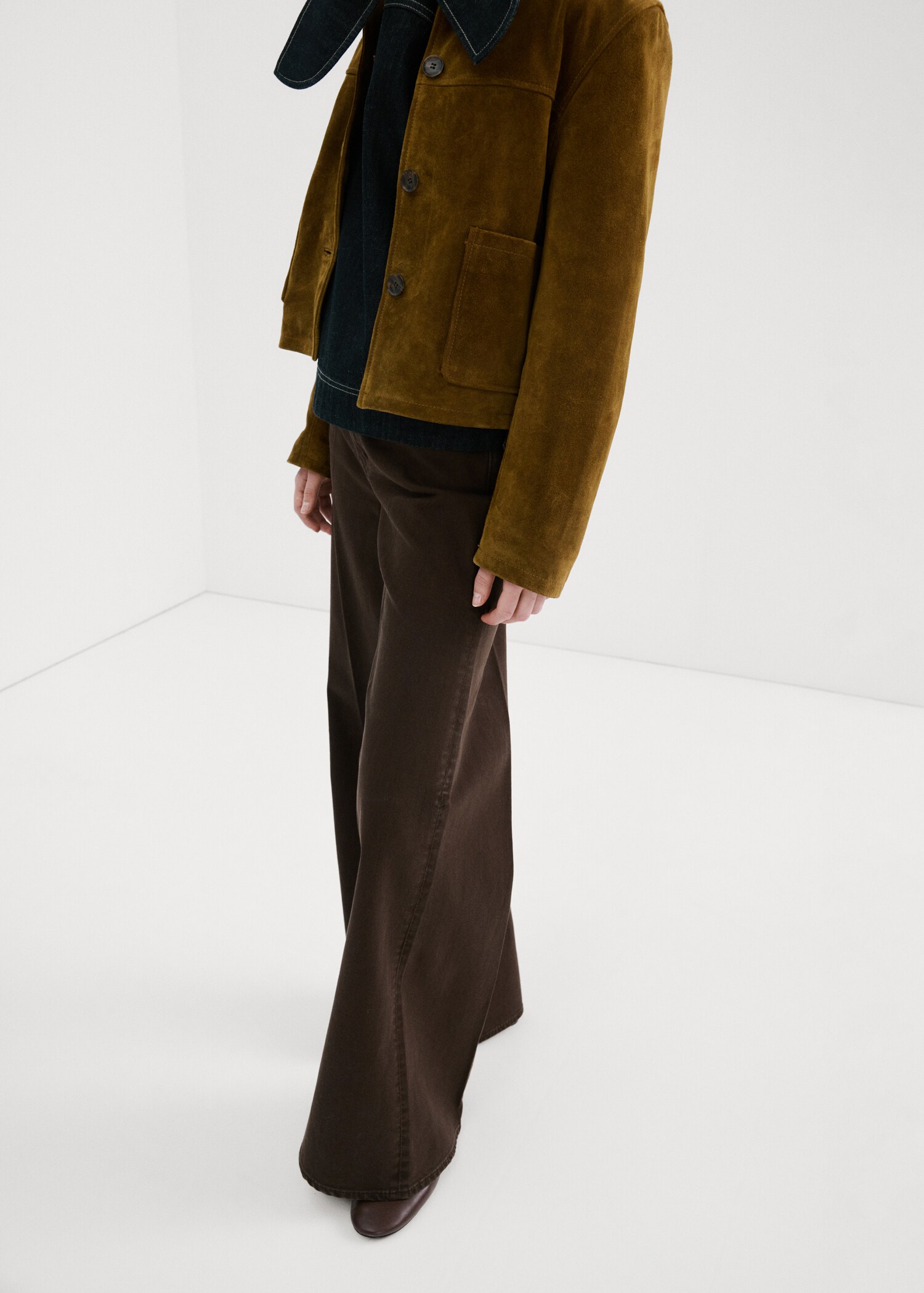 Jean large taille haute - Plan moyen