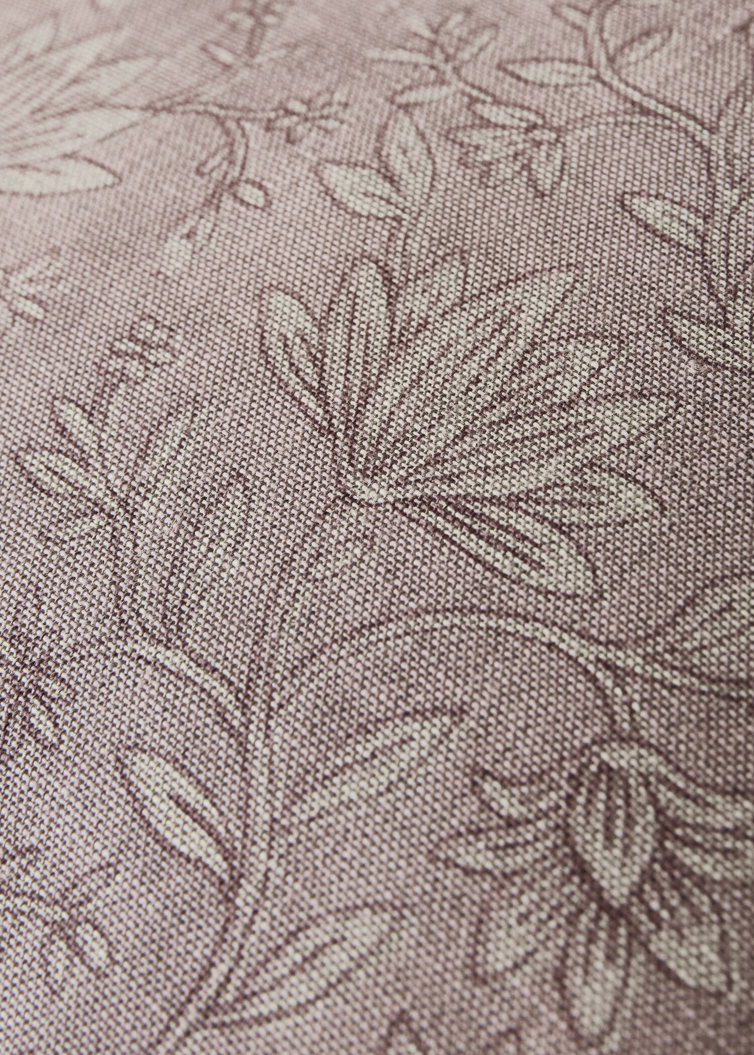 Block print cotton linen cushion cover 50x50cm - Details of the article 3