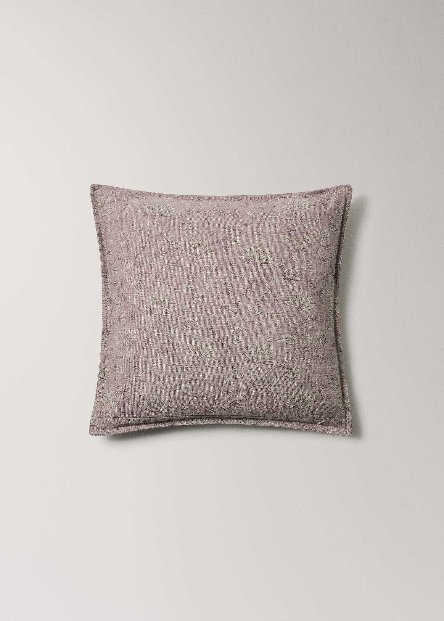 Block print cotton linen cushion cover 50x50cm - Details of the article 4