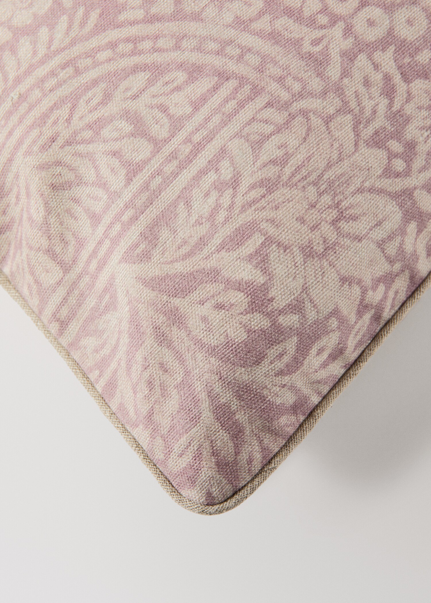 Floral cotton cushion cover 30x50cm - Details of the article 1