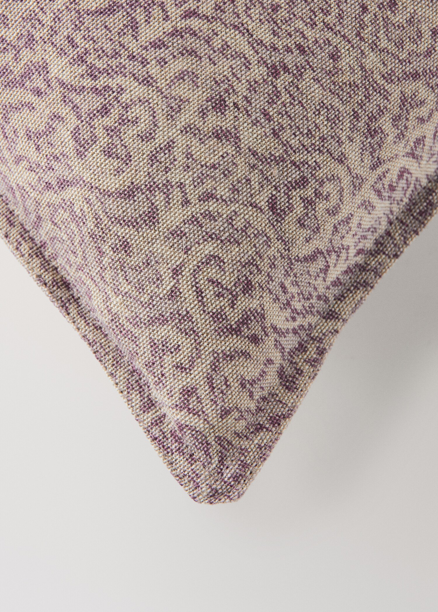 Printed cotton linen cushion cover 40x60cm - Details of the article 1