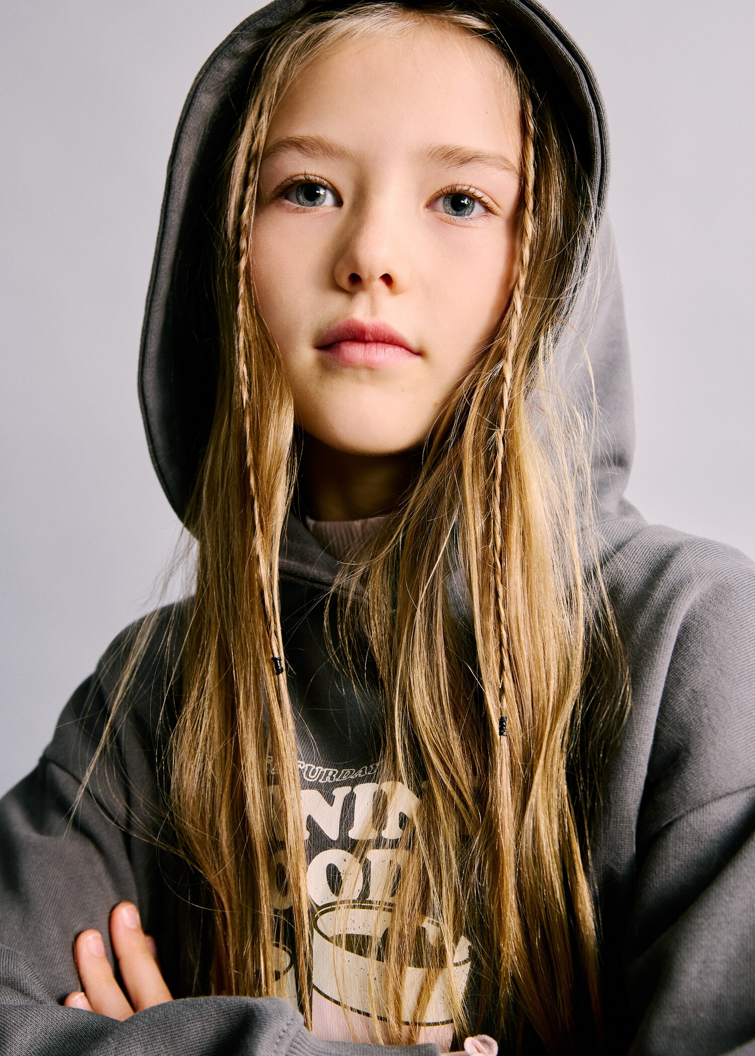 Mönstrad sweatshirt med huva - Detaljer om artikeln 1