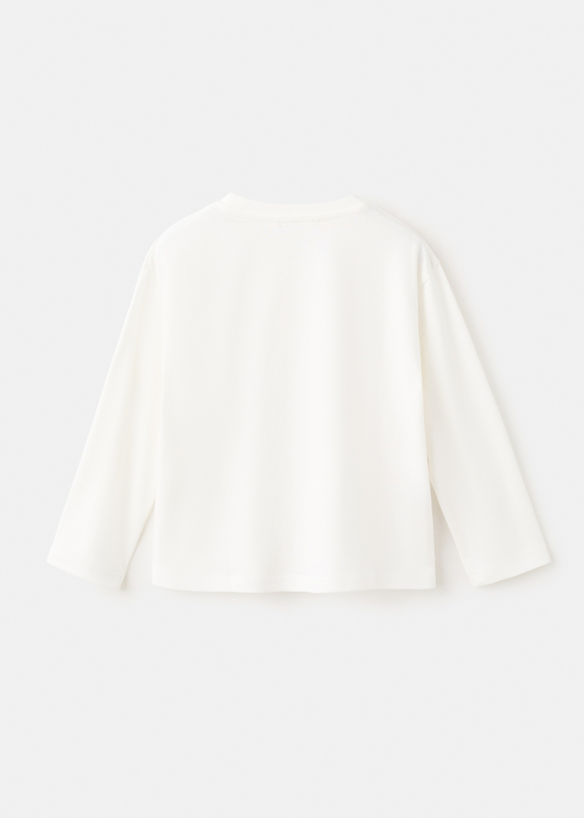 Printed cotton-blend T-shirt - Reverse of the article, Off White. Ref: 27003719-00.