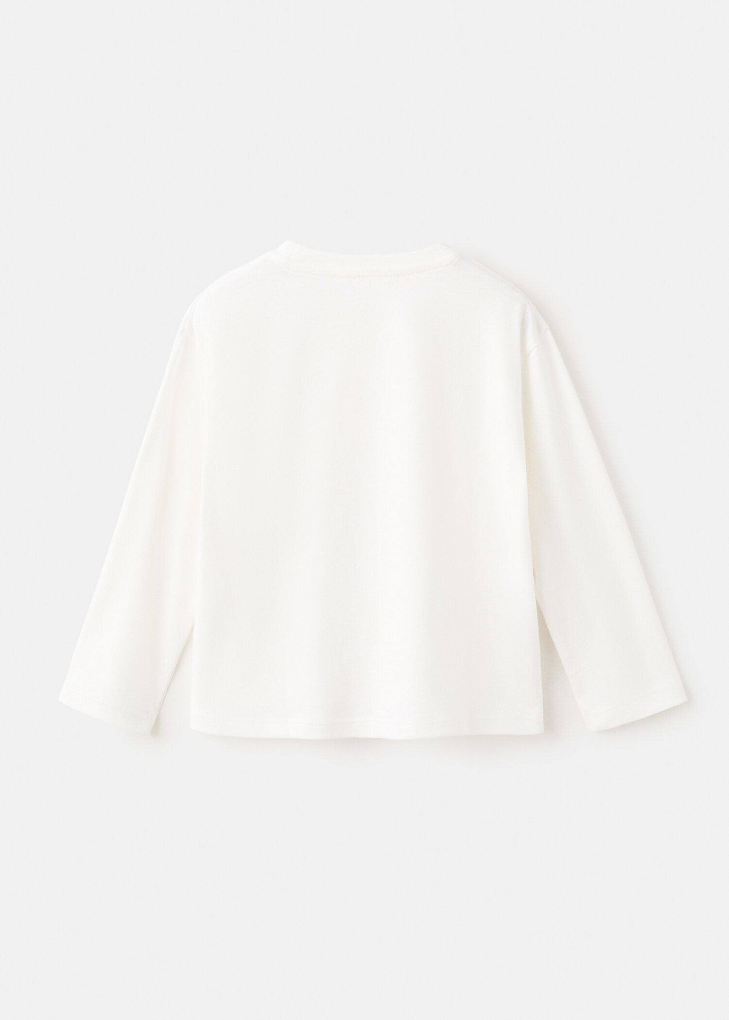 Printed cotton-blend T-shirt - Reverse of the article