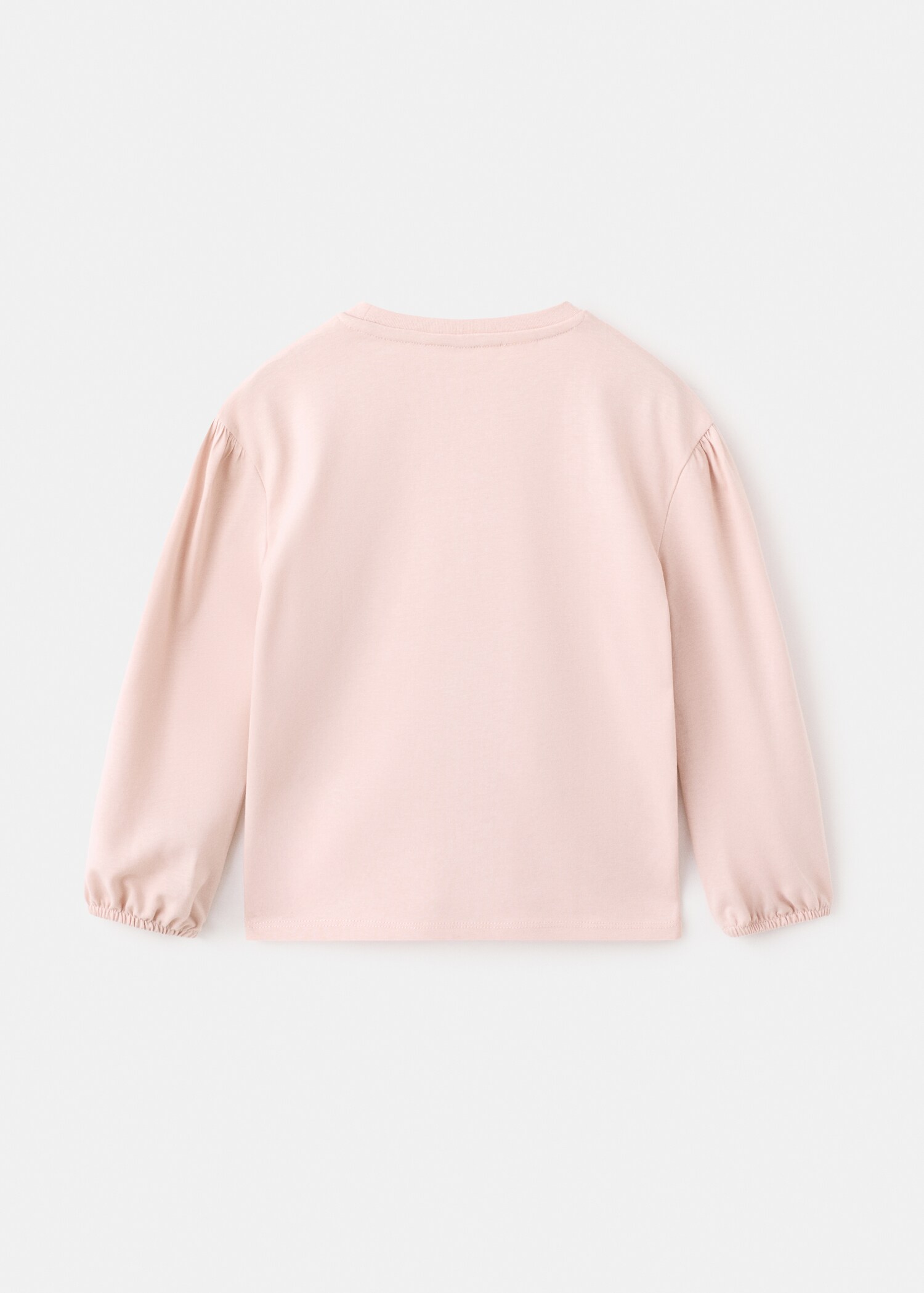 T-shirt en coton avec texte brodé - Verso de l’article