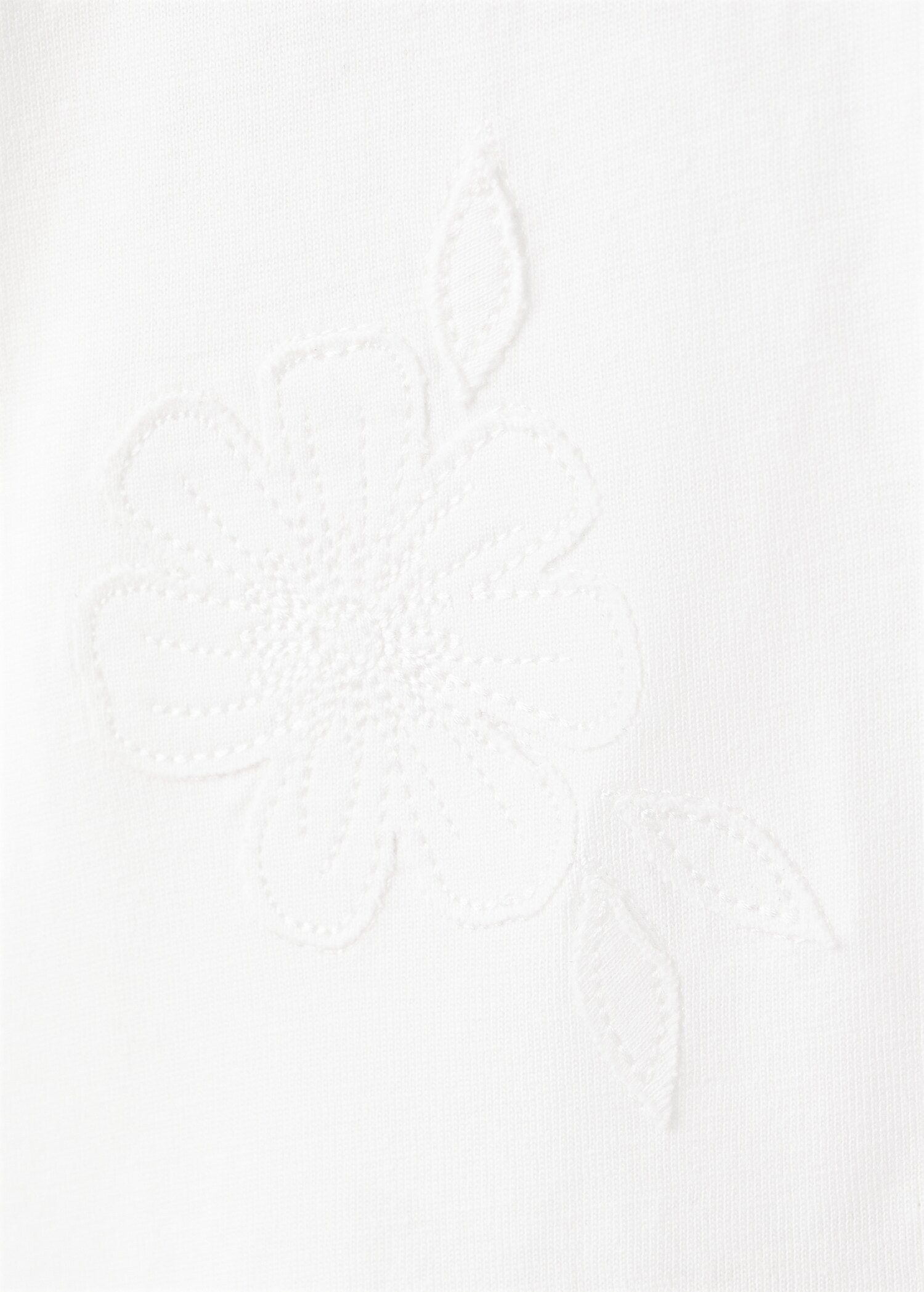 T-shirt coton broderie à fleurs - Détail de l'article 8