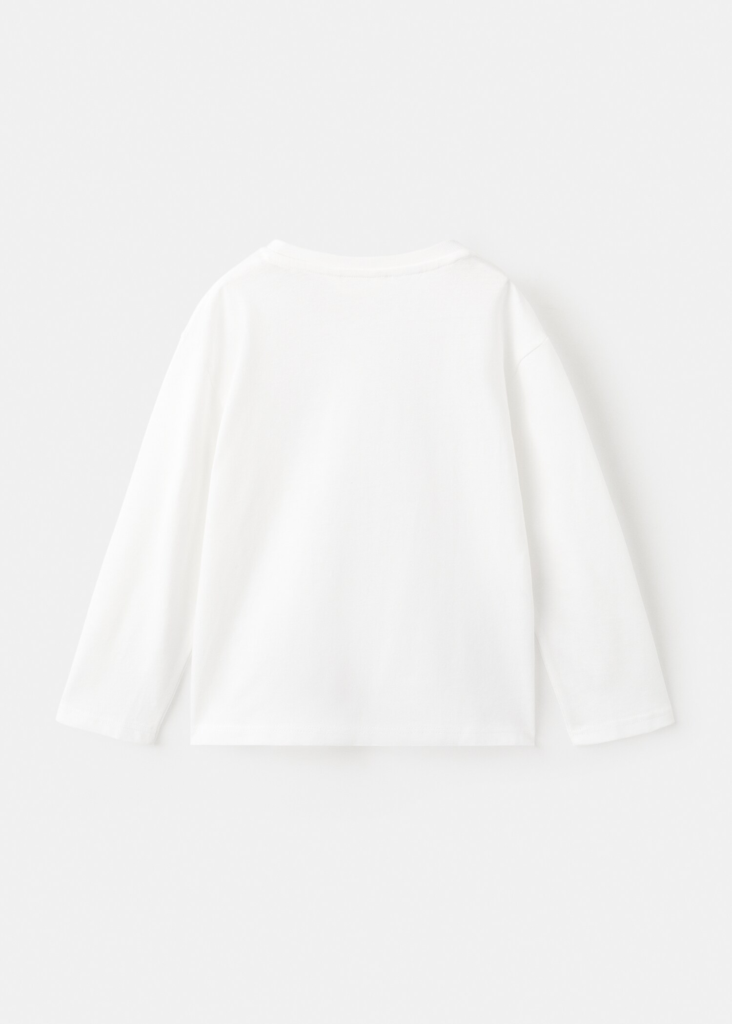 T-shirt coton broderie à fleurs - Verso de l’article