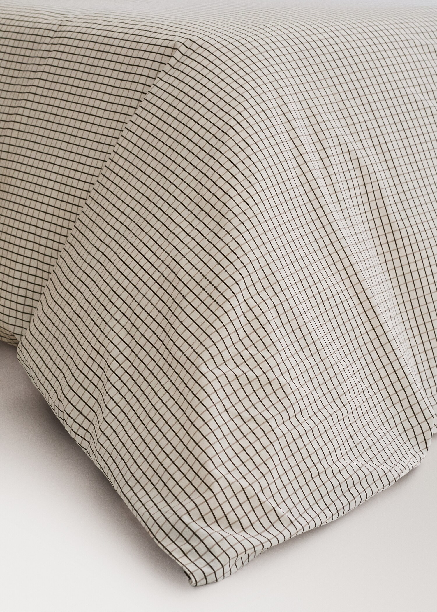 Wendebettbezug aus Baumwoll-Perkal mit Mini-Karomuster für 180/200 cm Bett - Detail des Artikels 8