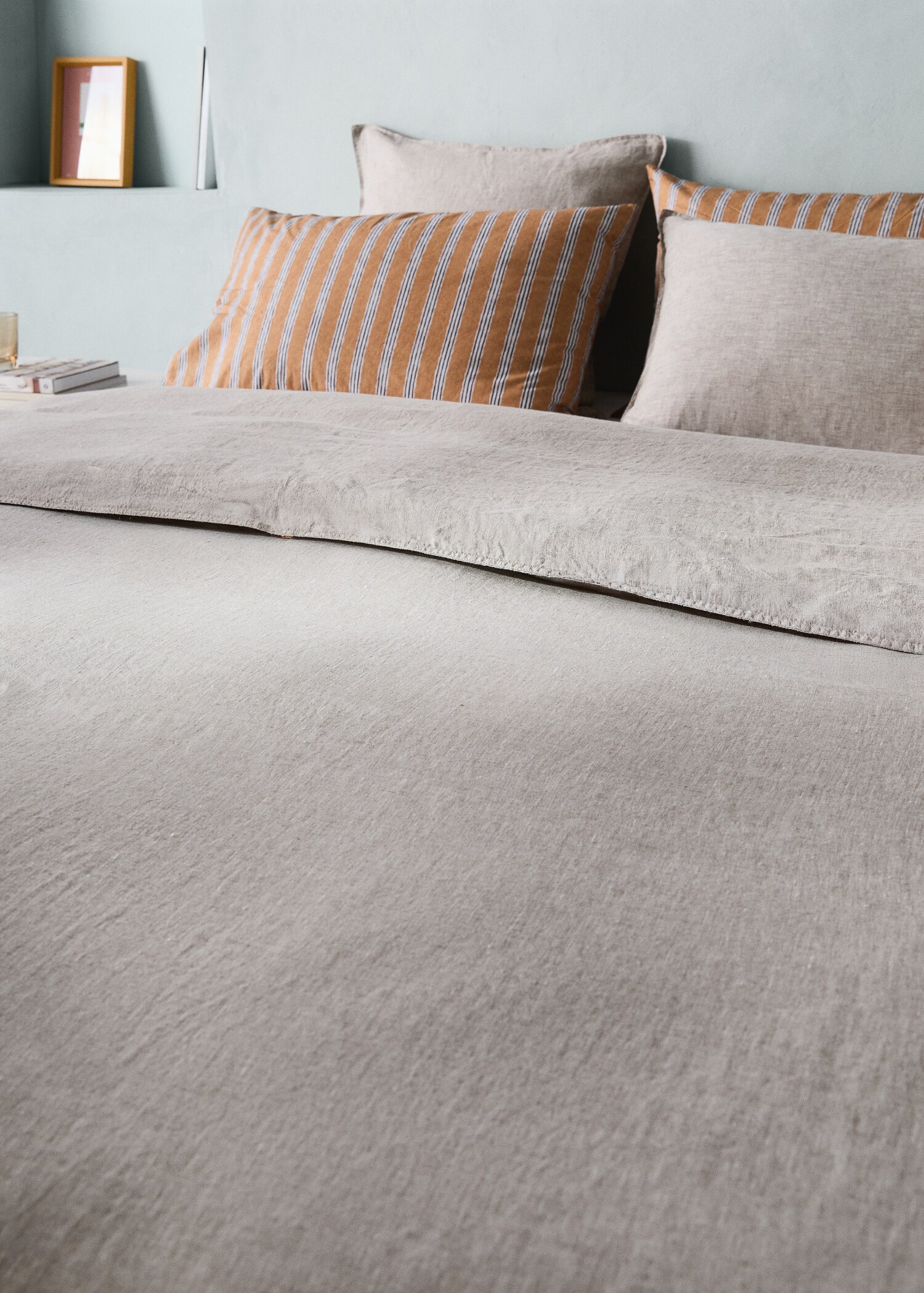 Linen yarn-dyed duvet cover for 150/160 cm bed - Details of the article 7