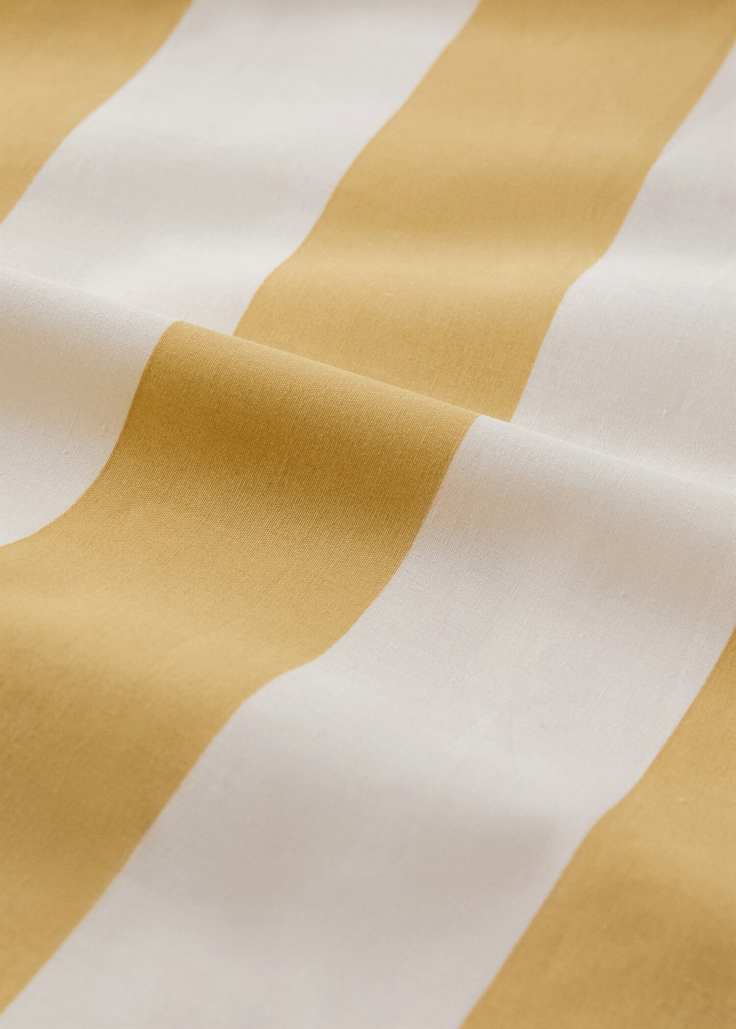 Percale cotton duvet cover 200 thread count wide stripe print Bed 90 cm - Details of the article 1