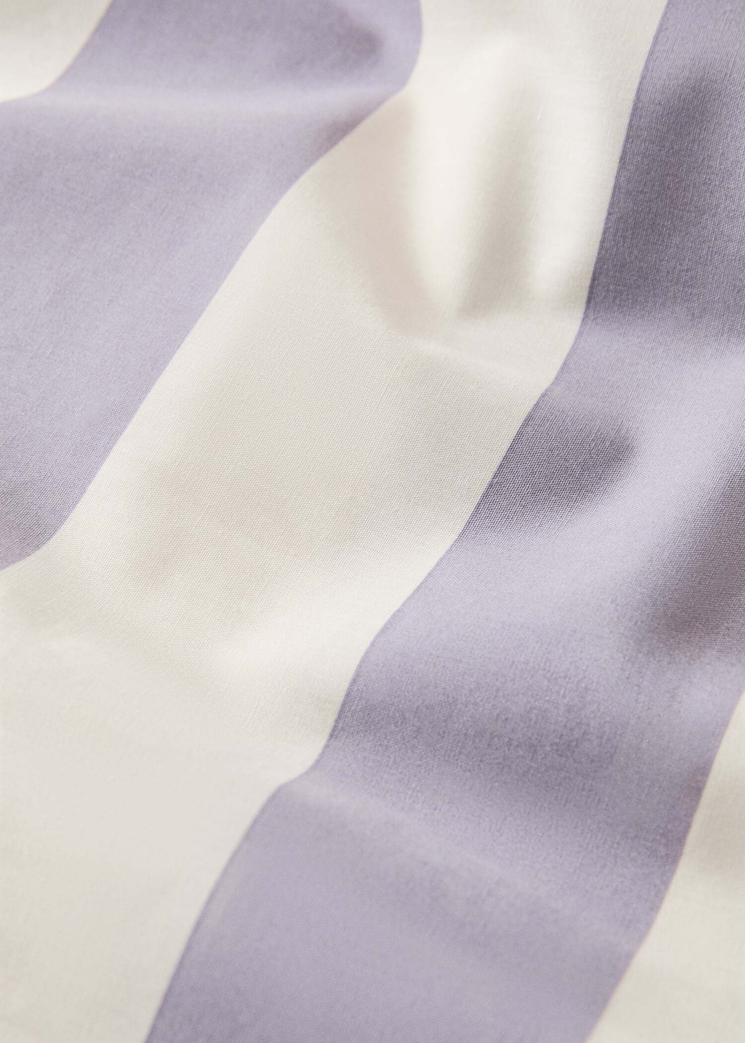 200-thread count percale cotton wide-striped kodak-print duvet cover for 135/140 cm bed - Details of the article 2