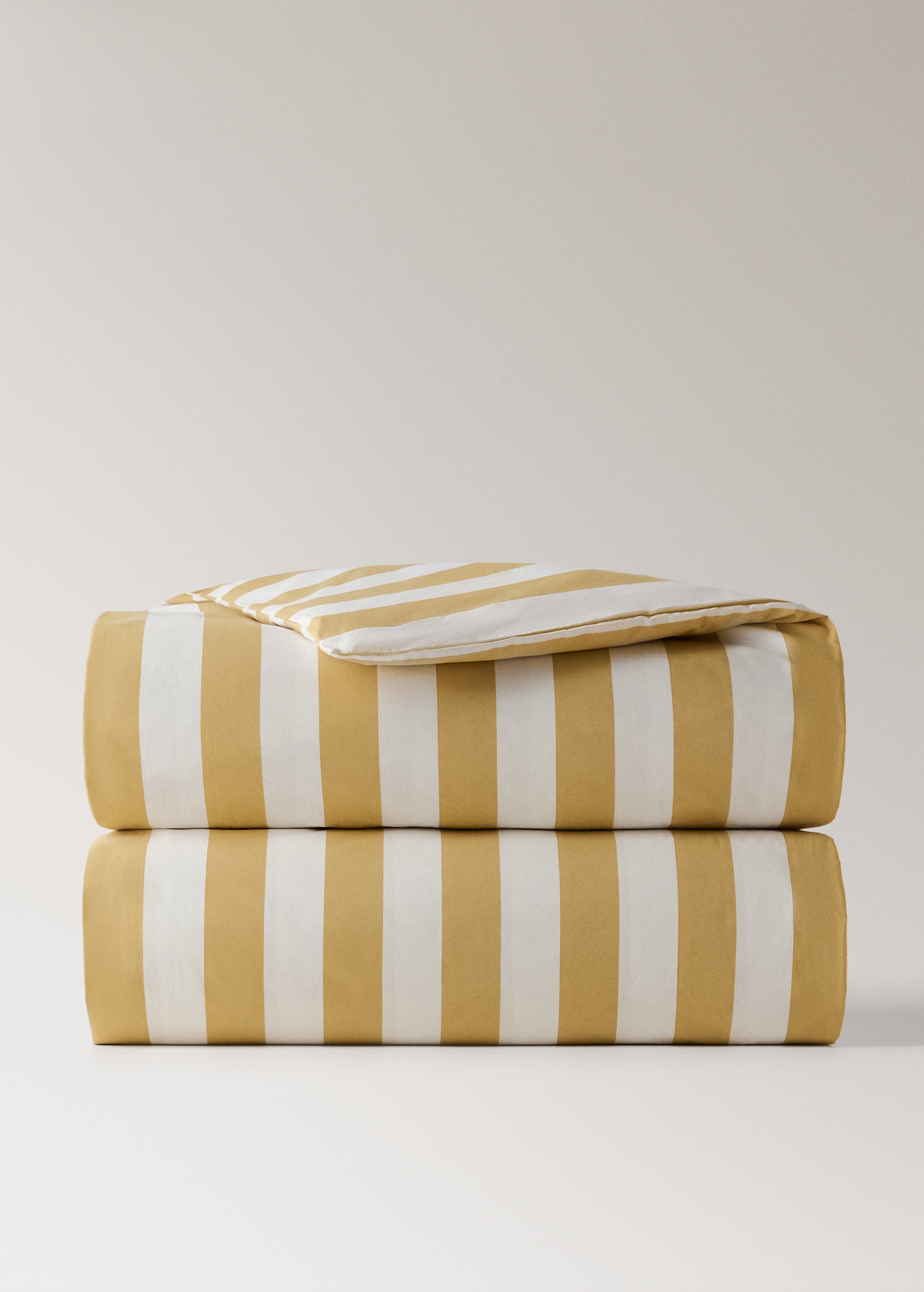 Dekbedovertrek van perkal-katoen, 200 draden, met brede strepen in Kodak-kleuren voor bed 180/200 cm - Artikel zonder model