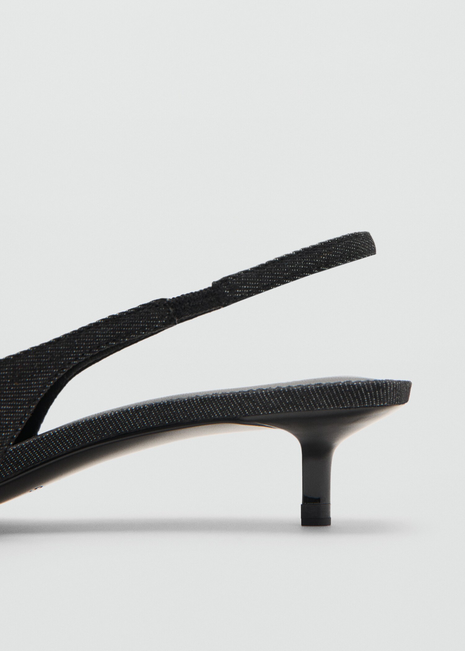 Denim slingback schoen met gesp - Detail van het artikel 1