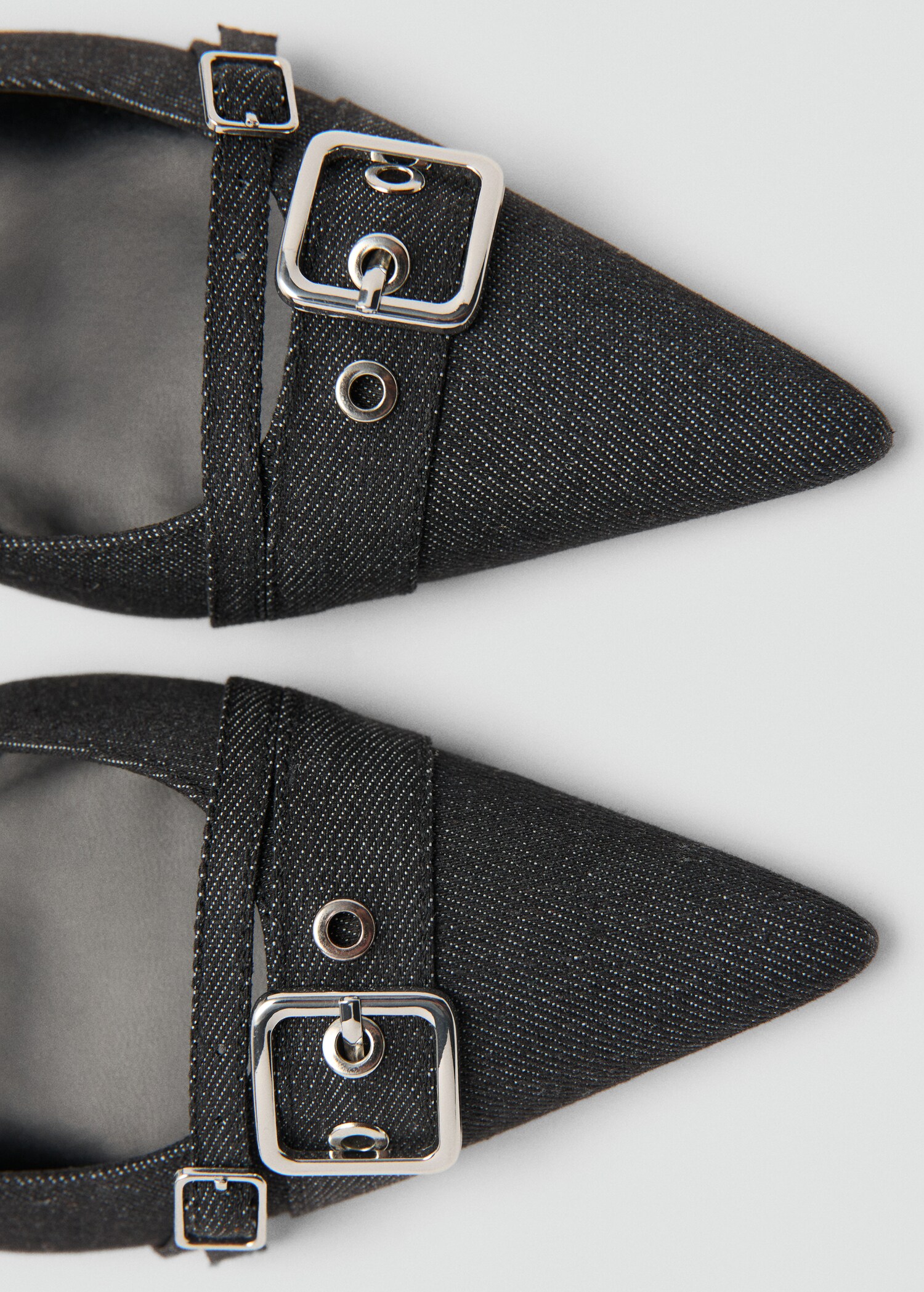 Denim slingback schoen met gesp - Detail van het artikel 2