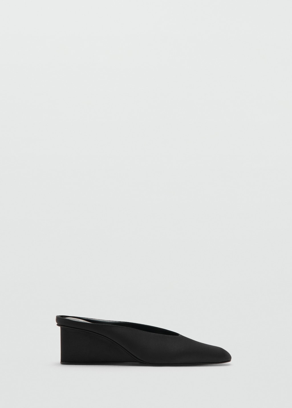 Mango Square toe wedge shoe