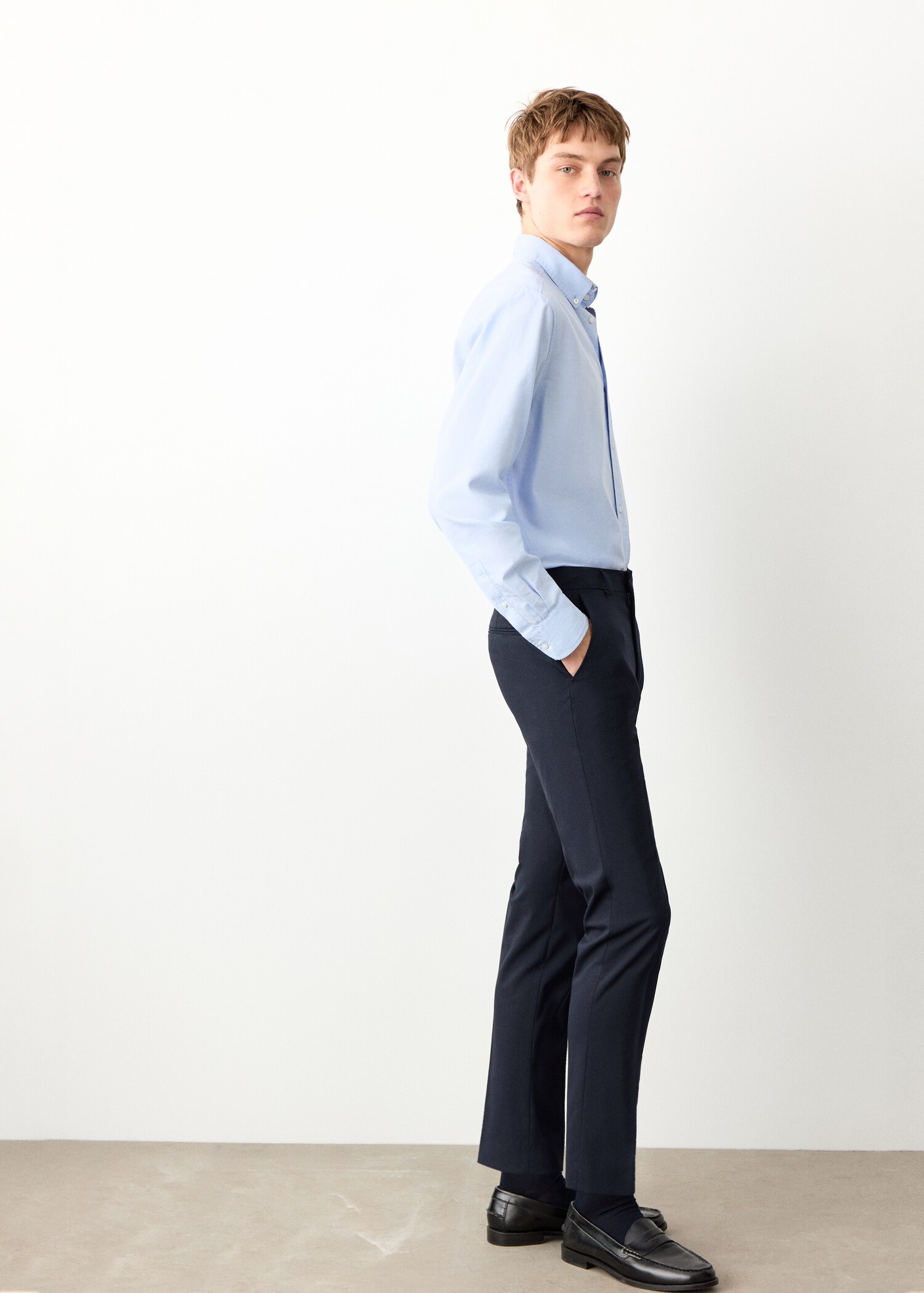 Pantalons rectes vestir - Detall de l'article 1