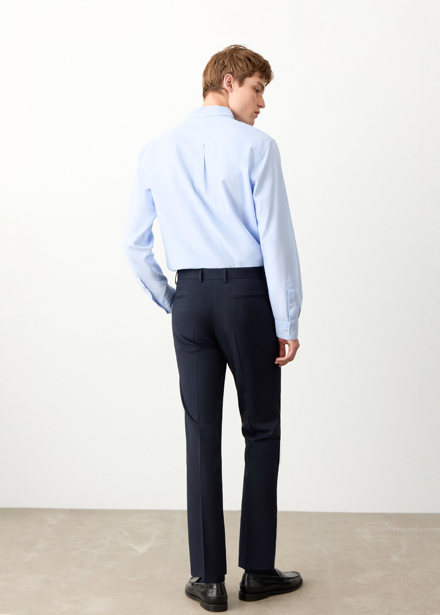 Pantalons rectes vestir - Revers de l'article