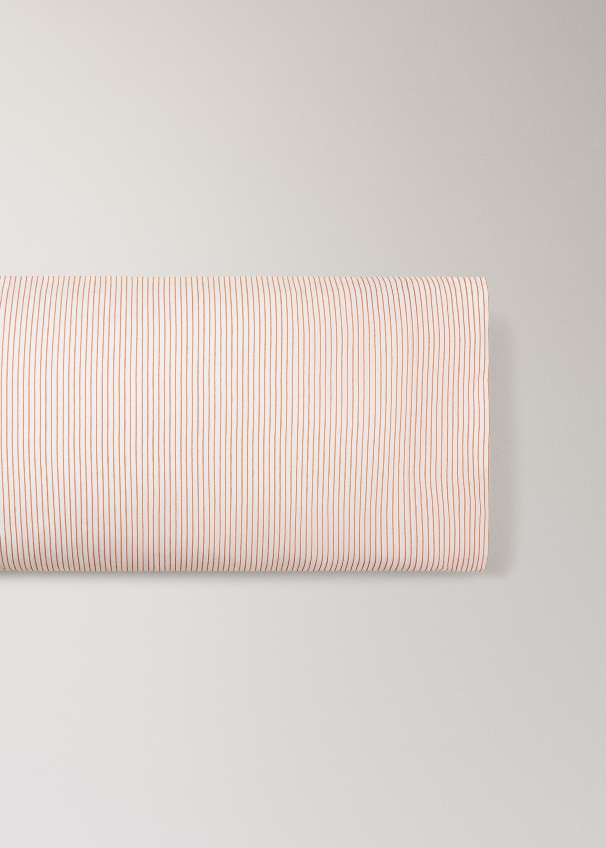 Children's pillowcase in cotton percale with stripes 45x110cm - Article without model, Russet. Ref: 27004063-00.