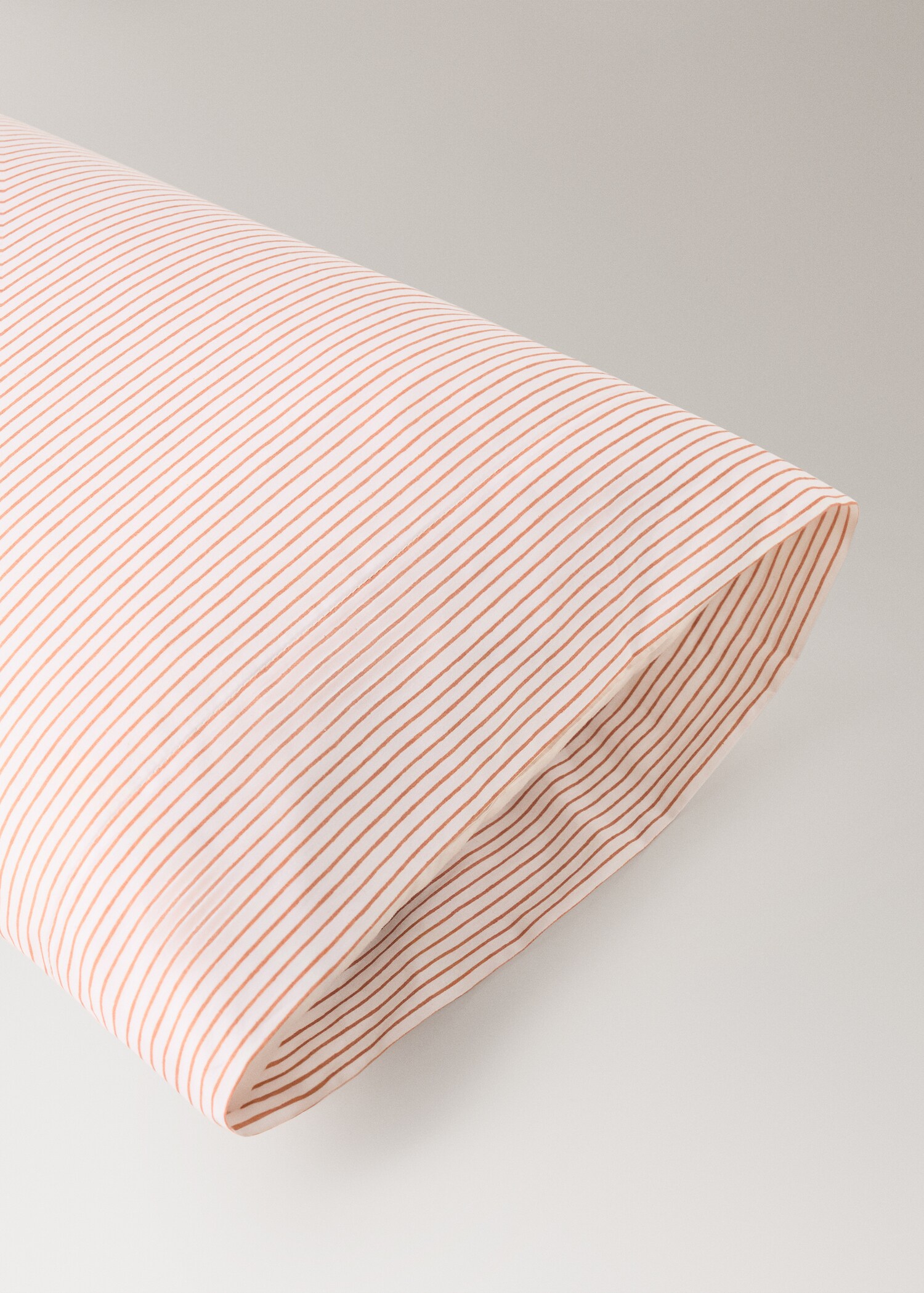 Children's pillowcase in cotton percale with stripes 45x110cm - Details of the article 1